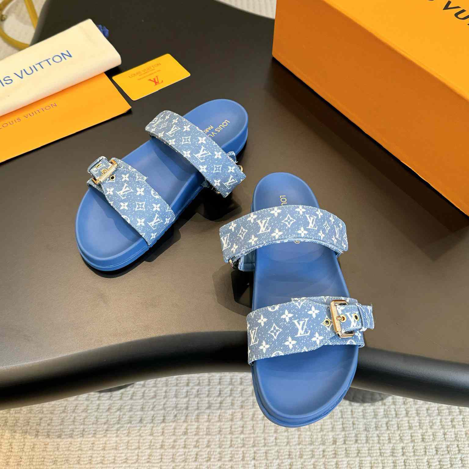 Louis Vuitton Bom Dia Flat Comfort Mule  1AD1BI - DopestKickz