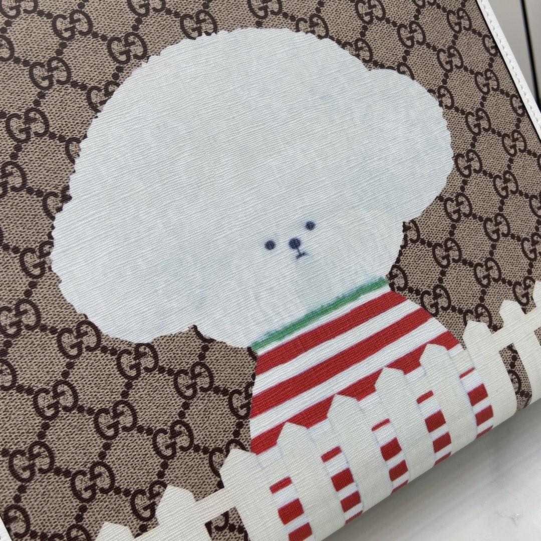 Gucci Children's Dog Print Tote Bag - DopestKickz