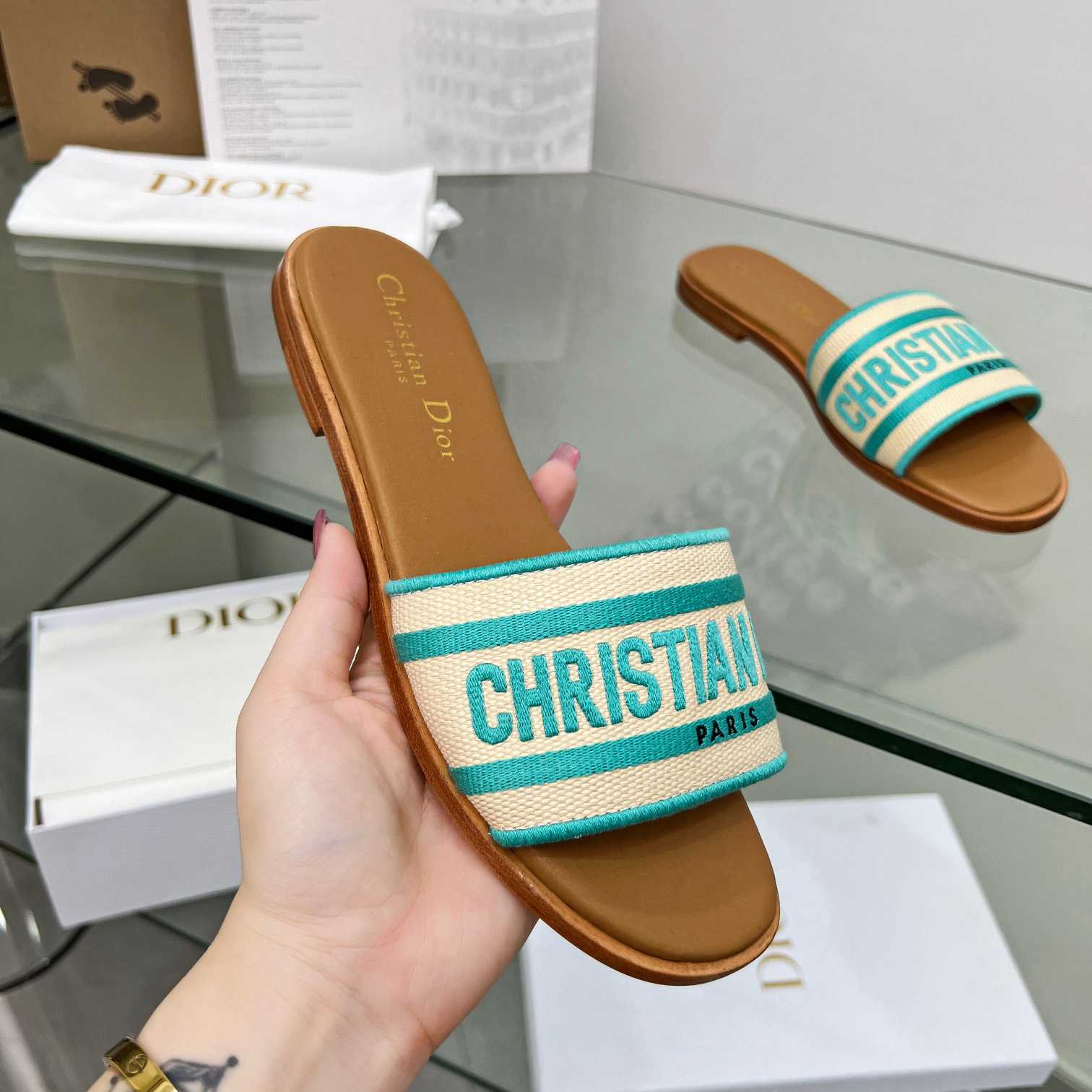 Dior Dioriviera Dway Slide - DopestKickz