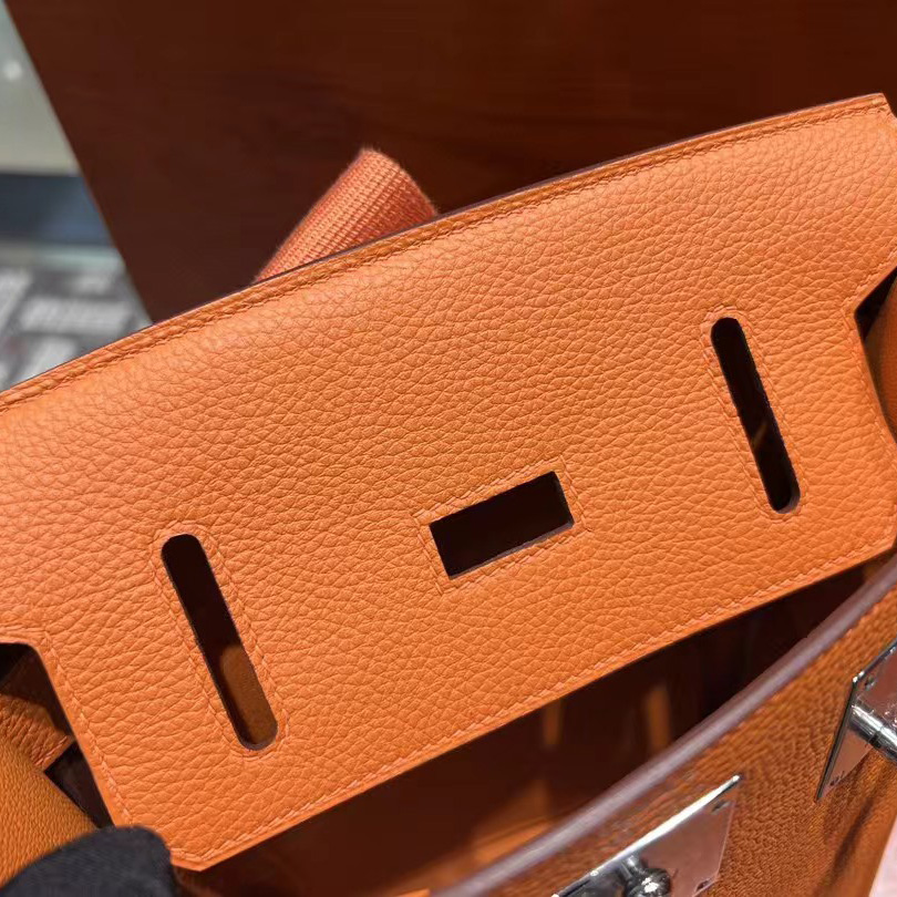 Hermes Orange 'Hac A Dos' Sling Backpack  (18-27-8cm) - DopestKickz