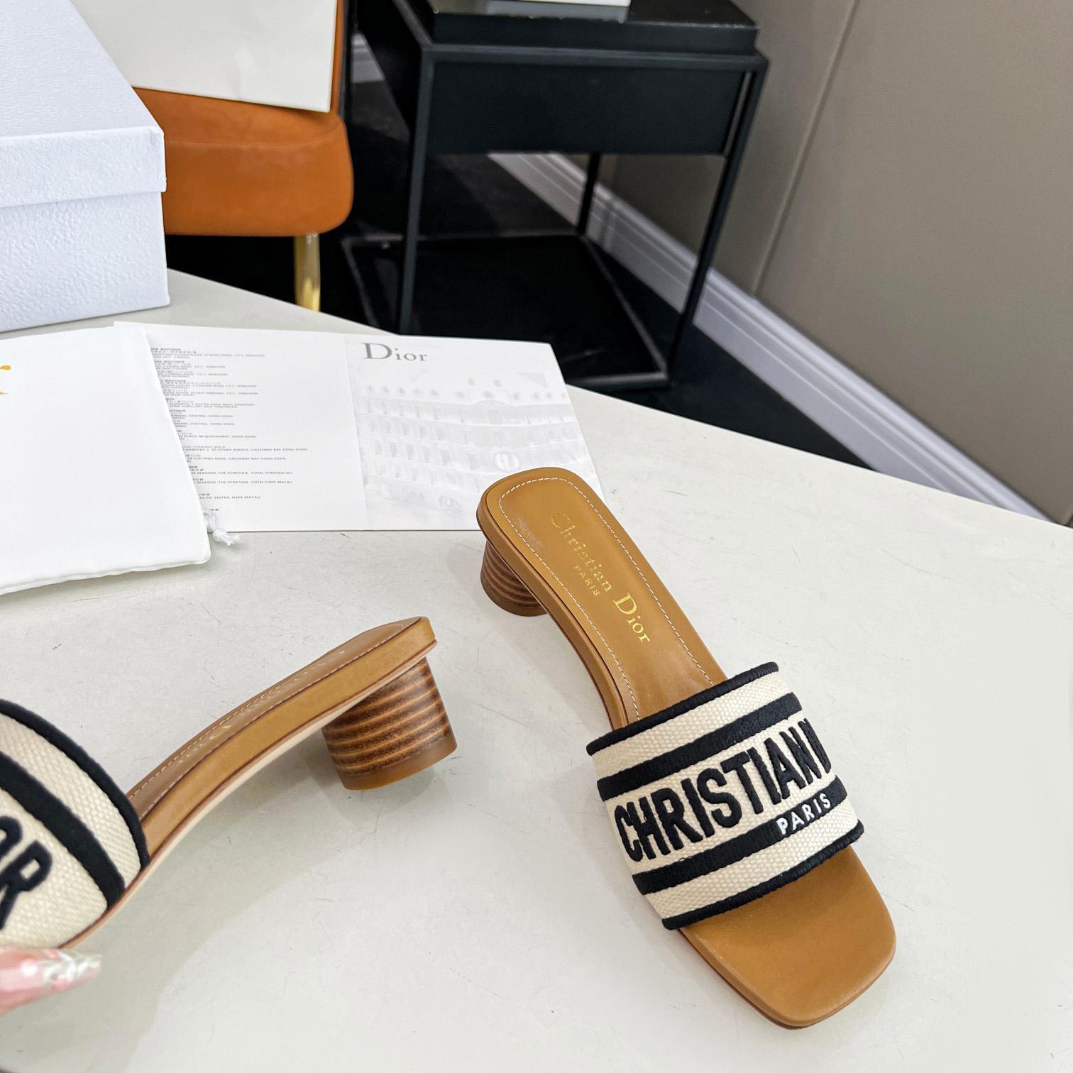 Dior Dioriviera Dway Heeled Slide - DopestKickz