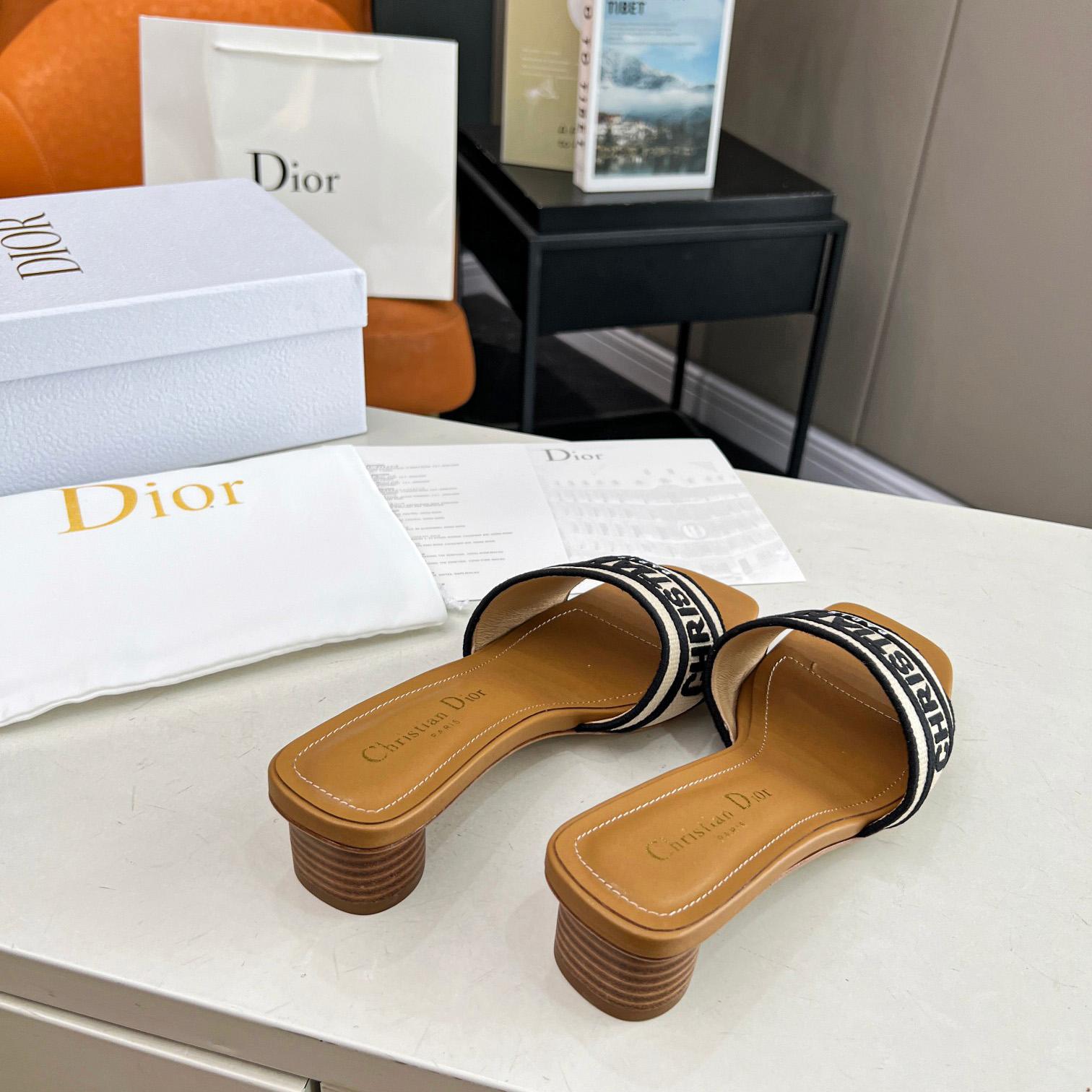 Dior Dioriviera Dway Heeled Slide - DopestKickz