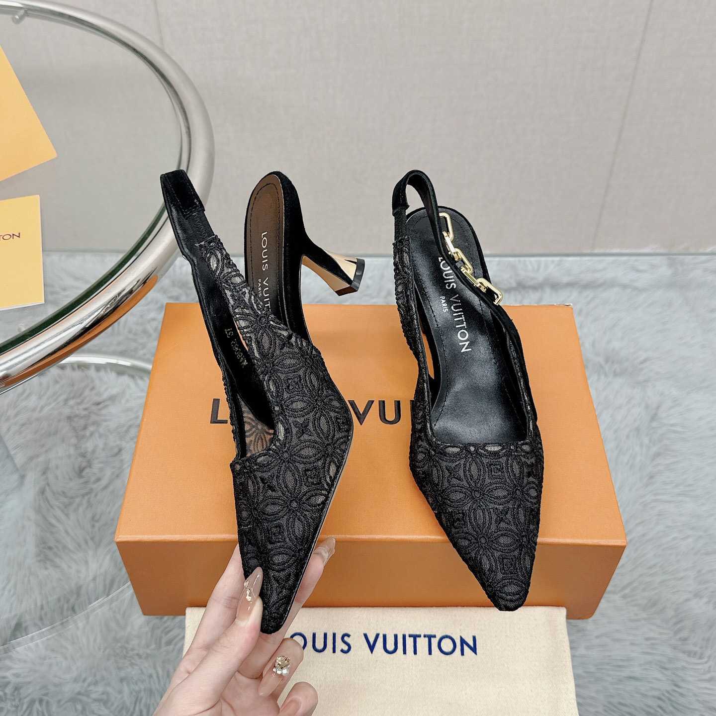Louis Vuitton Sparkle Slingback Pump   1ACGZE - DopestKickz