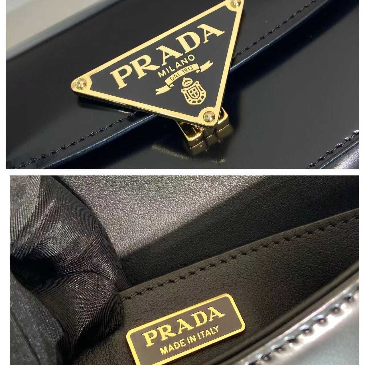 Prada Leather Shoulder Bag  （24x11x4cm） - DopestKickz