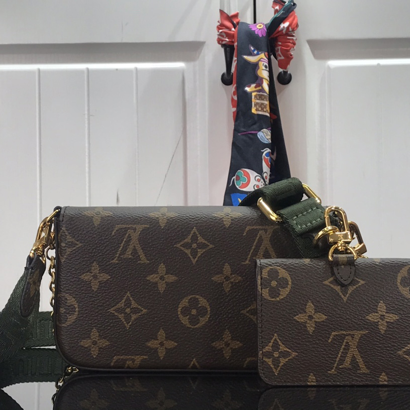 Louis Vuitton Monogram Mini Felicie Multi Bag （ 17-9.5-6.5 cm）  M80091 - DopestKickz