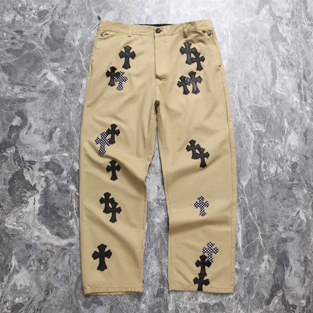 Chrome Heart Cross Patch Jeans - DopestKickz