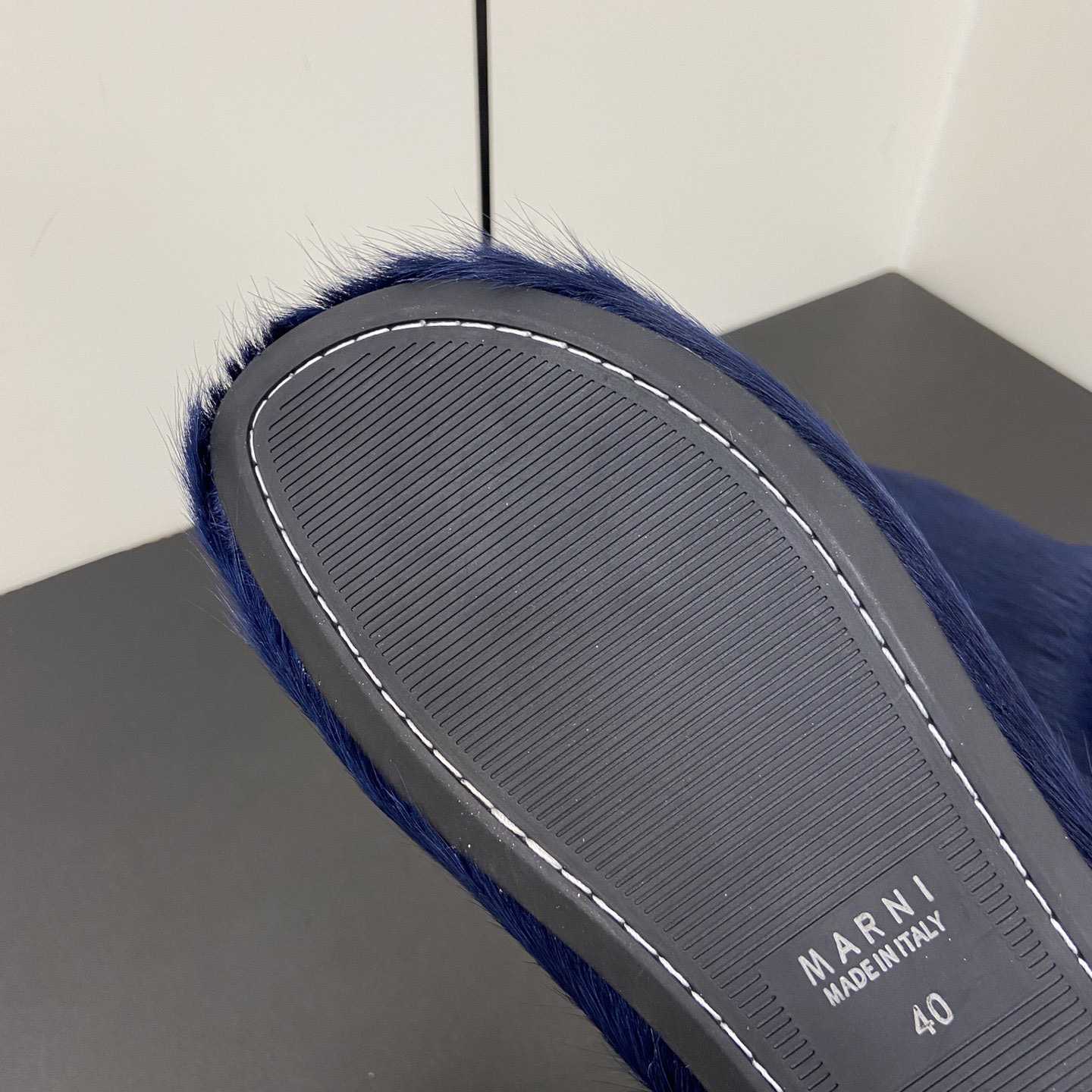 Marni Fussbet Sabot Calf-hair Slippers  - DopestKickz