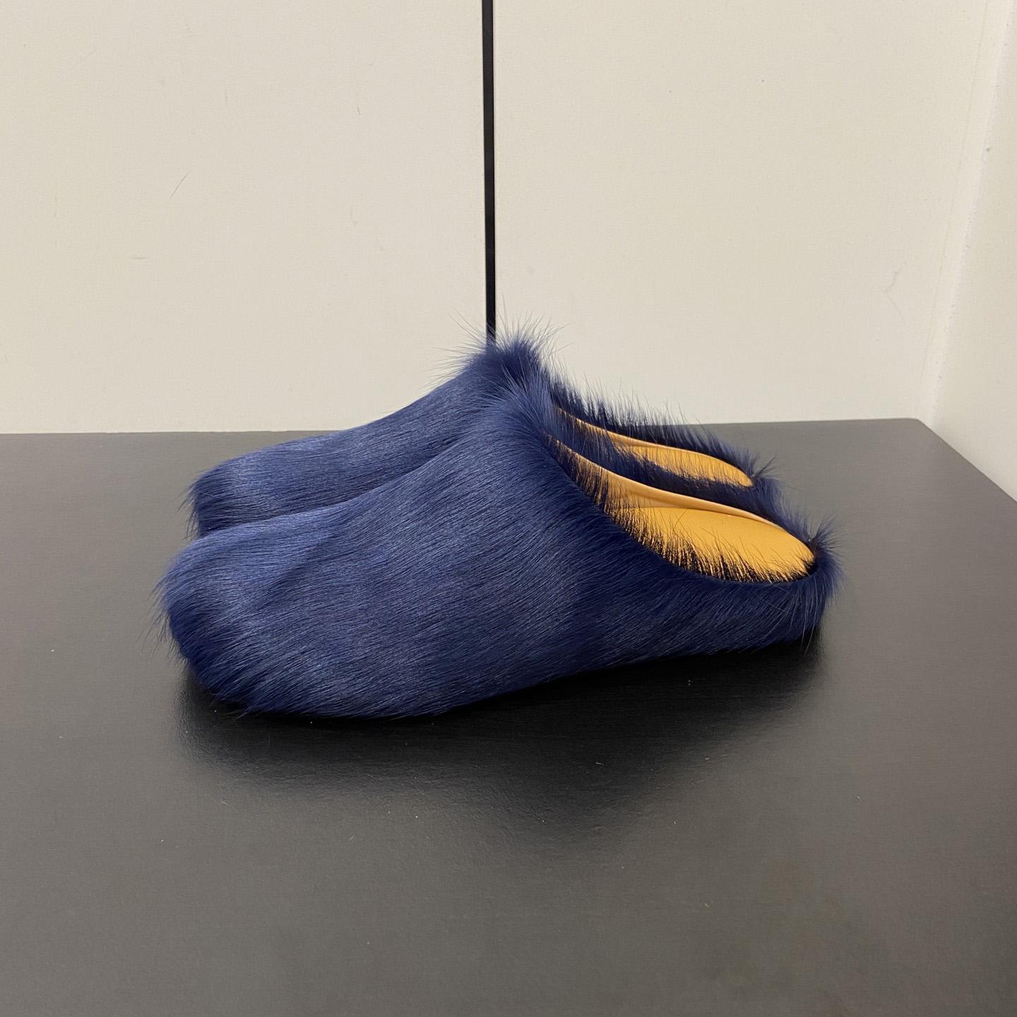 Marni Fussbet Sabot Calf-hair Slippers  - DopestKickz
