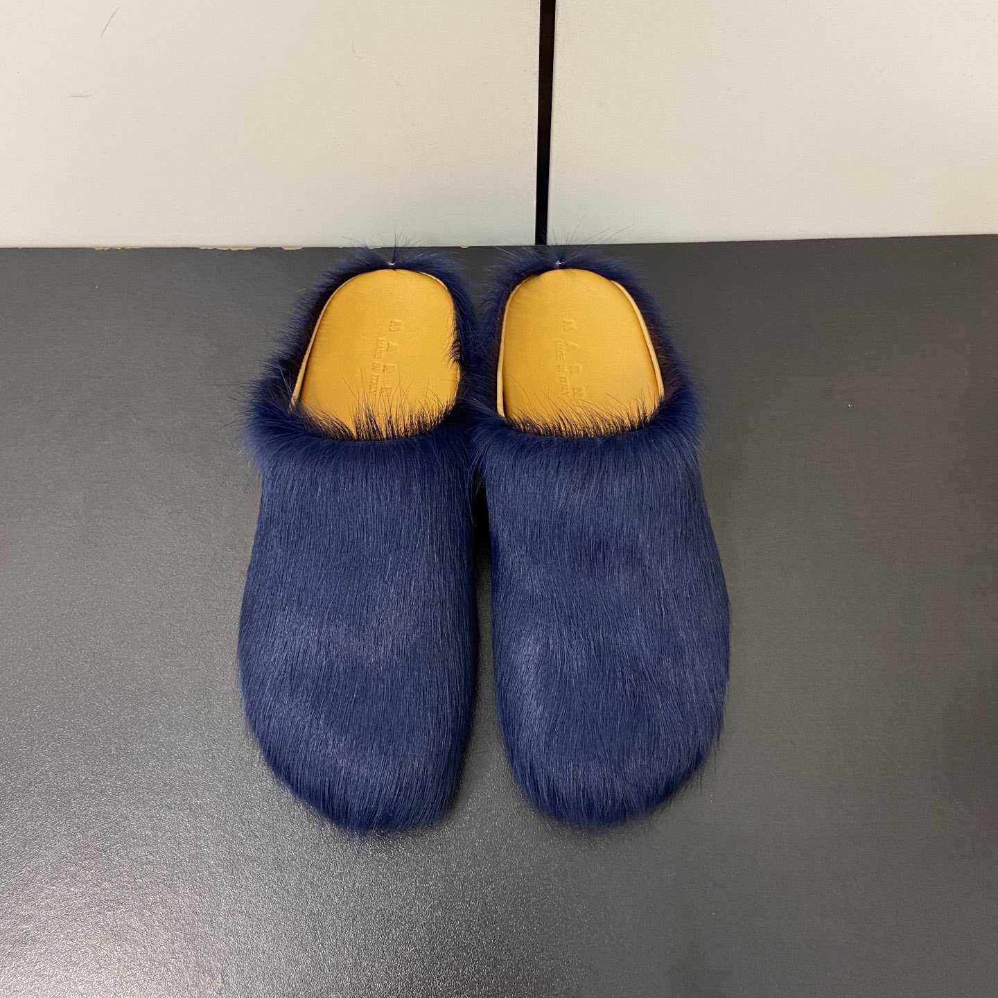 Marni Fussbet Sabot Calf-hair Slippers  - DopestKickz