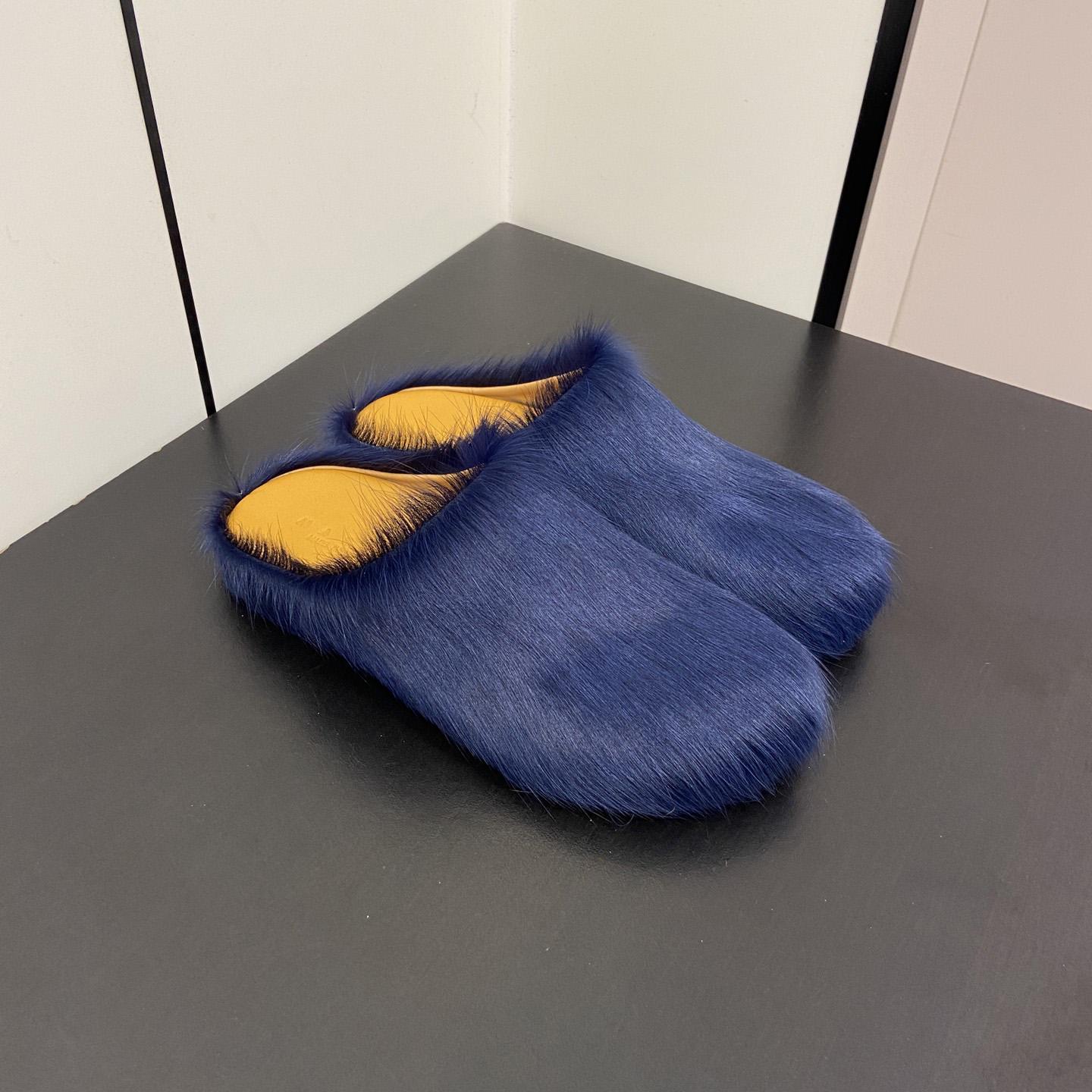 Marni Fussbet Sabot Calf-hair Slippers  - DopestKickz