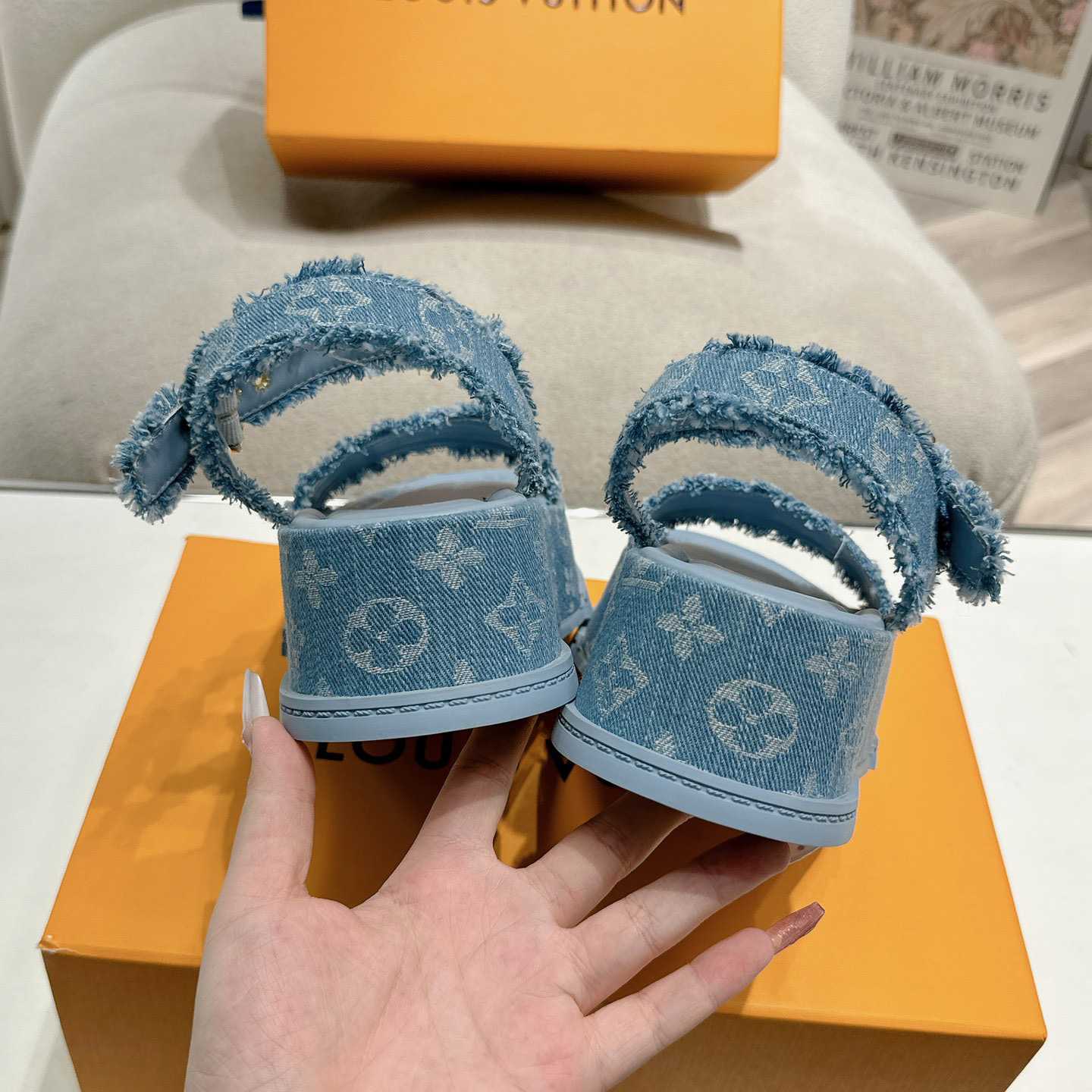 Louis Vuitton Maya Flatform Sandal   - DopestKickz