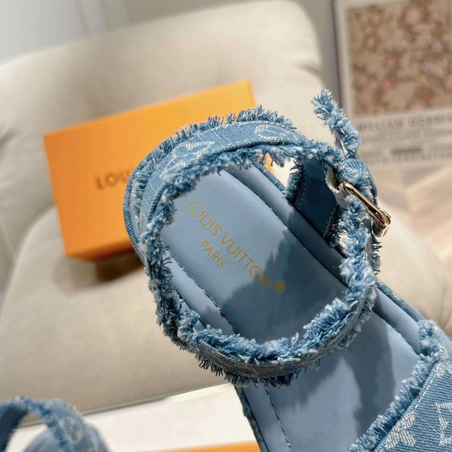 Louis Vuitton Maya Flatform Sandal   - DopestKickz