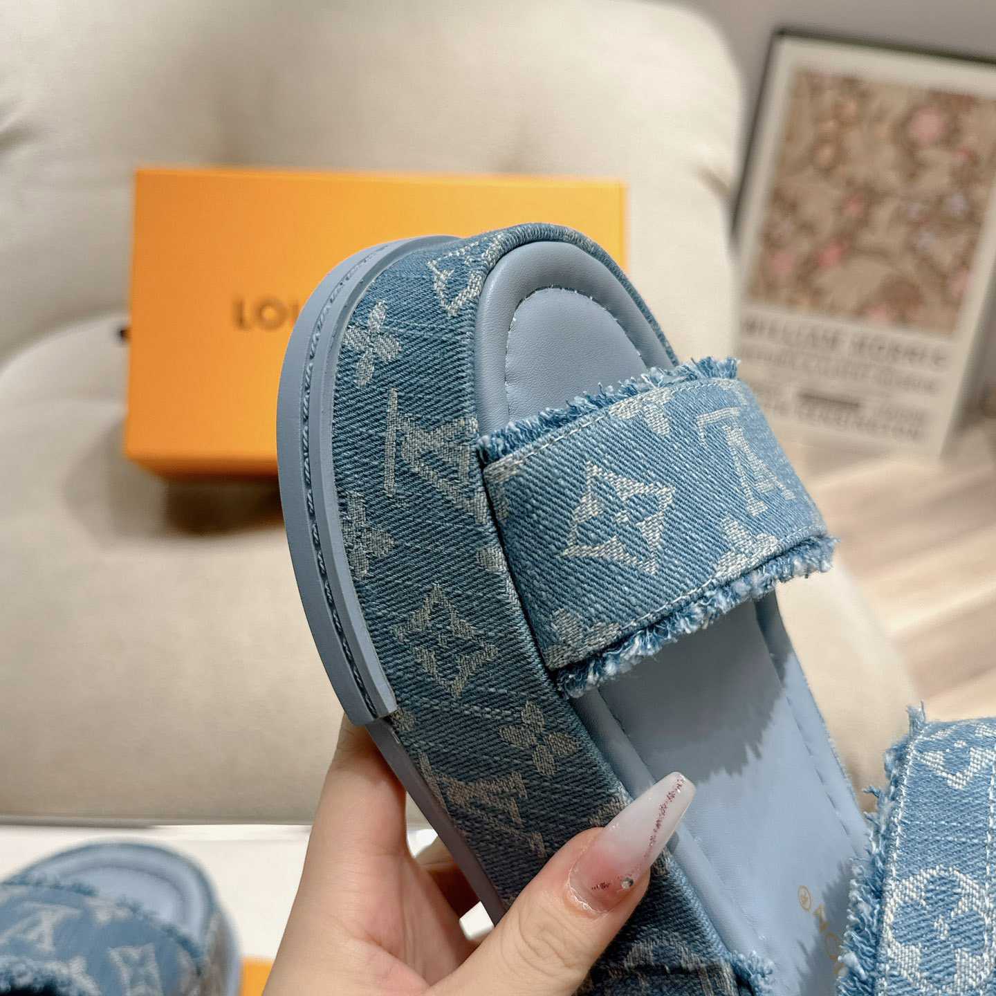 Louis Vuitton Maya Flatform Sandal   - DopestKickz