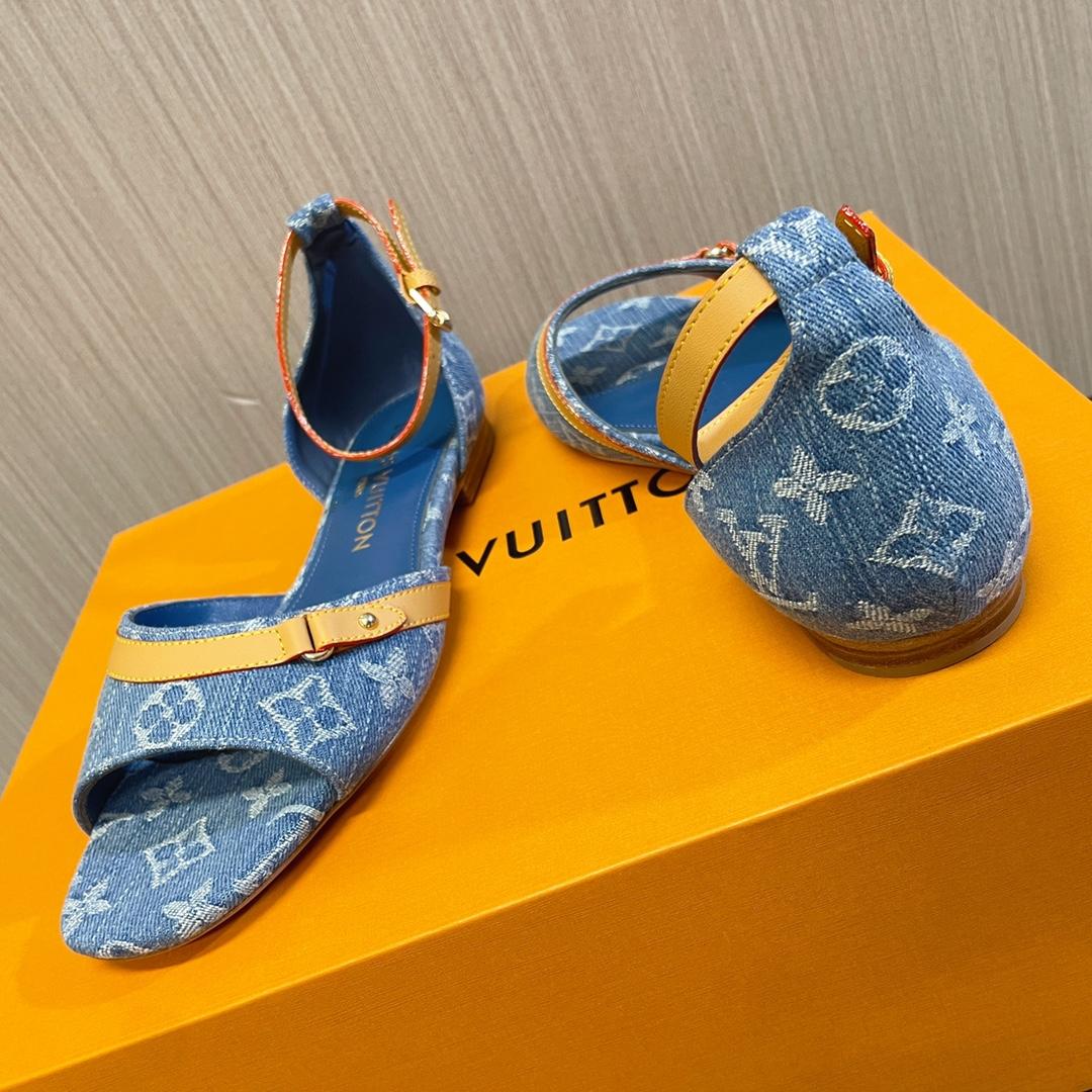Louis Vuitton Helios Flat Sandal    - DopestKickz