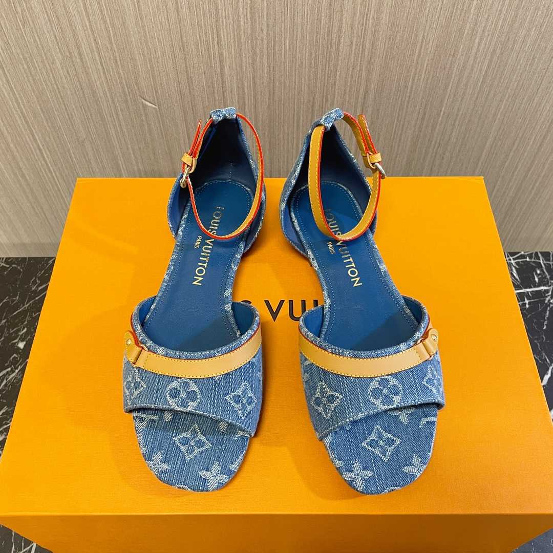 Louis Vuitton Helios Flat Sandal    - DopestKickz