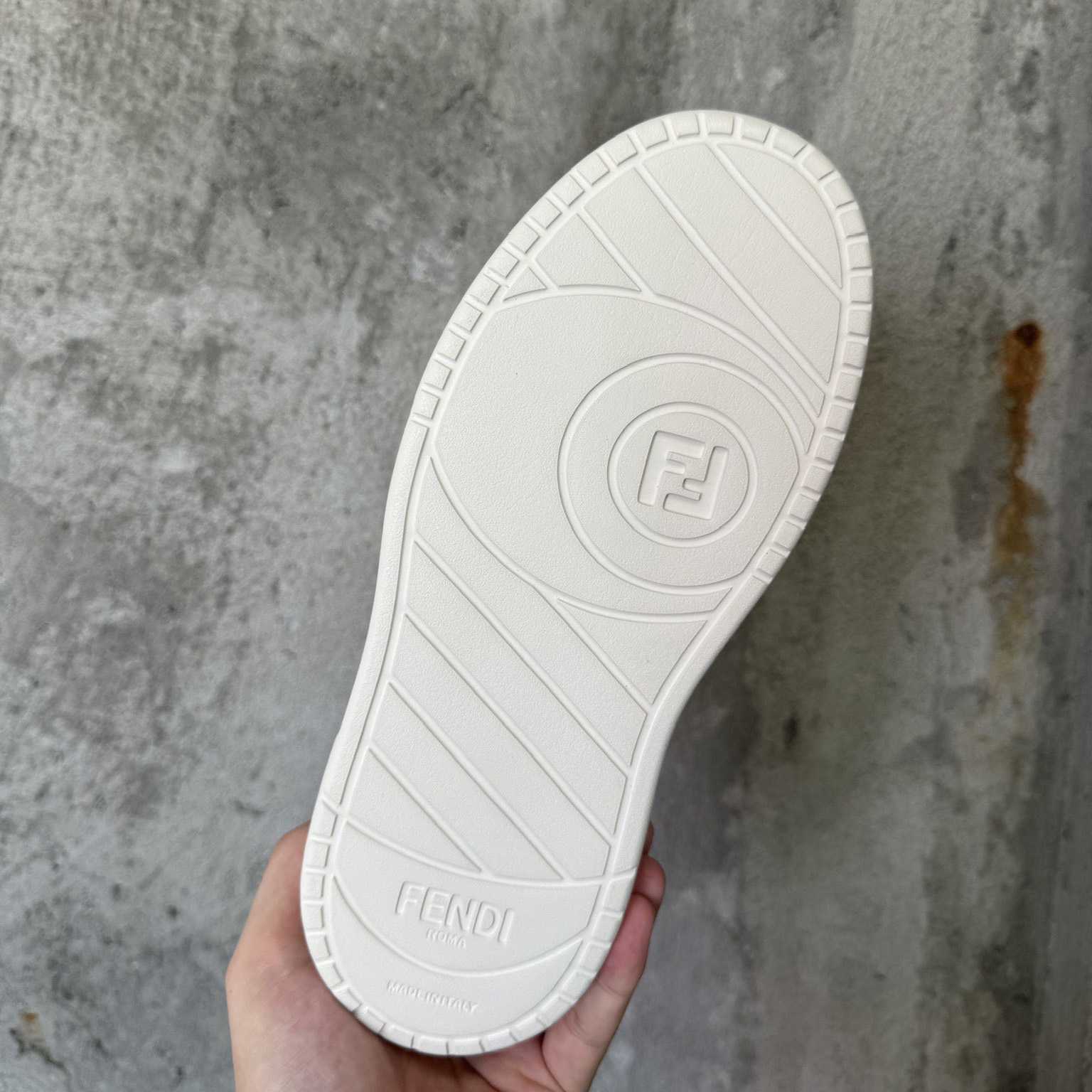 Fendi Match Black Leather Platform Low-tops - DopestKickz