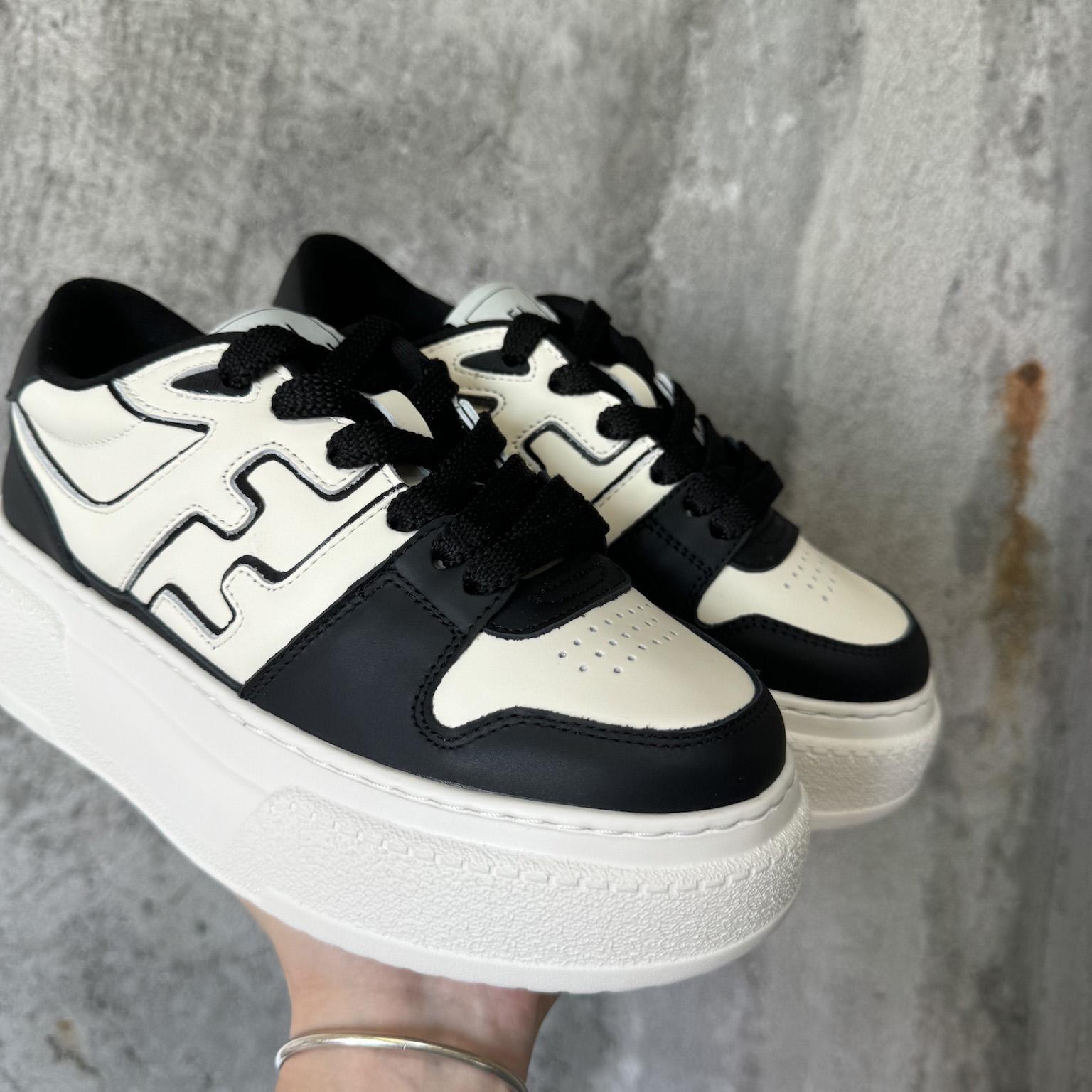 Fendi Match Black Leather Platform Low-tops - DopestKickz