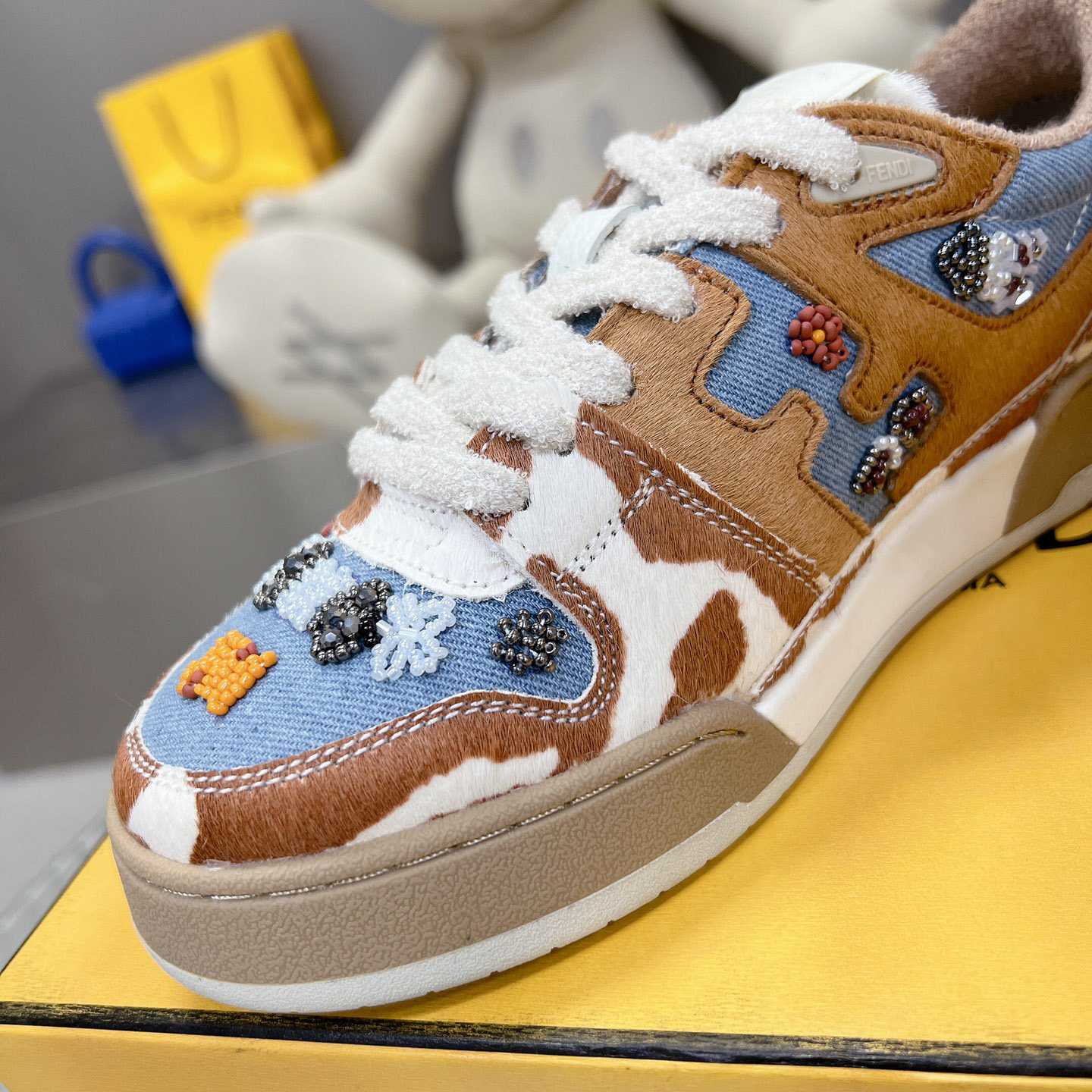 Fendi Match 'Cow Print Denim' - DopestKickz