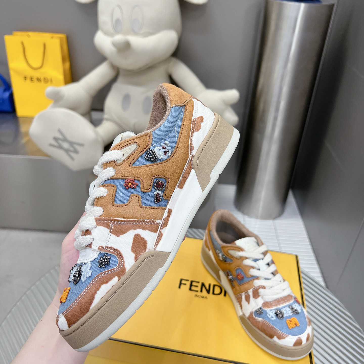 Fendi Match 'Cow Print Denim' - DopestKickz