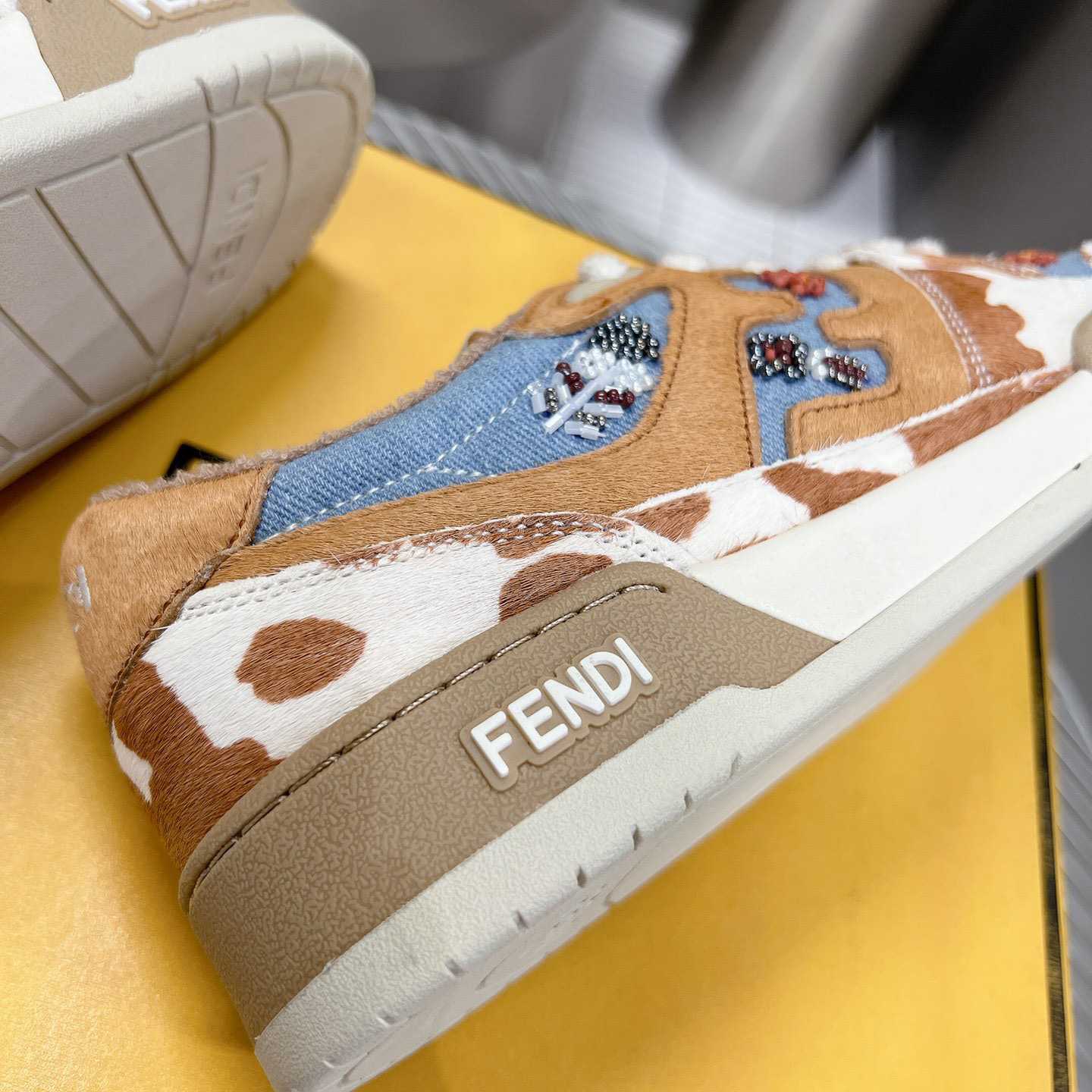 Fendi Match 'Cow Print Denim' - DopestKickz