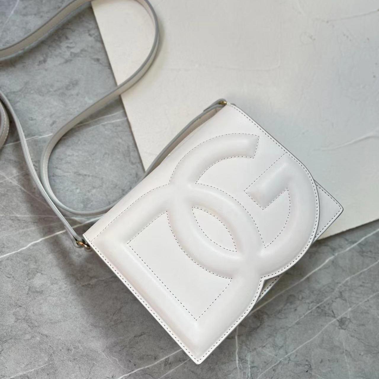 Dolce & Gabbana Calfskin DG Logo Crossbody Bag  (16 x 20 x 5.5cm) - DopestKickz