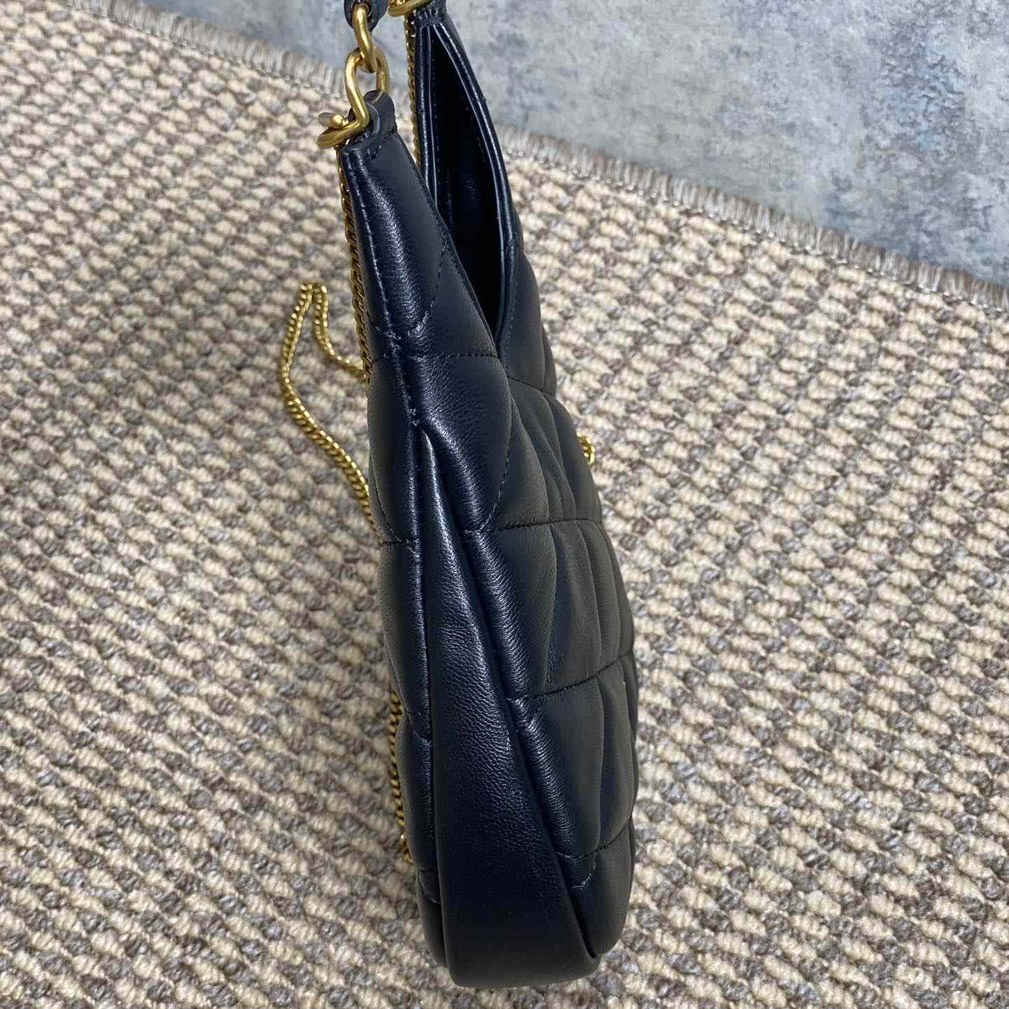 Saint Laurent Sade Hobo In Lambskin - DopestKickz