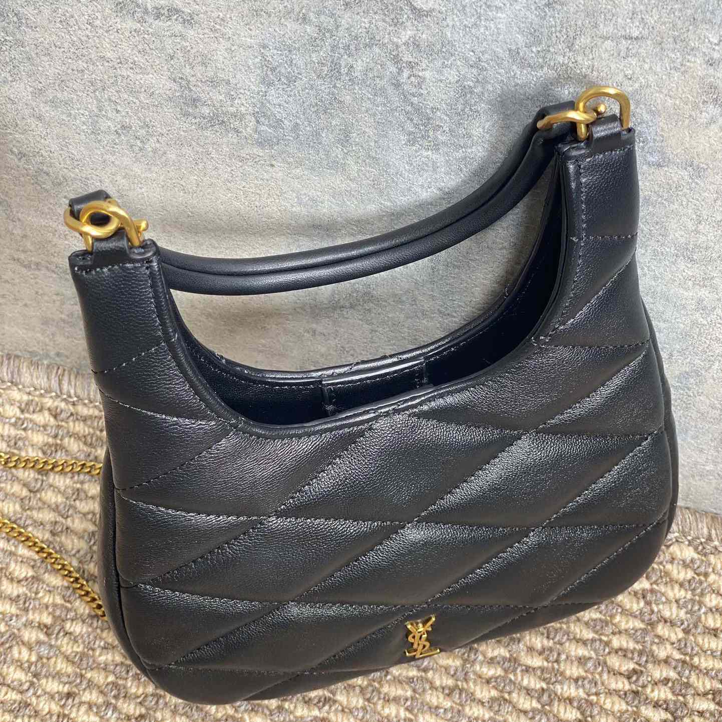 Saint Laurent Sade Hobo In Lambskin - DopestKickz