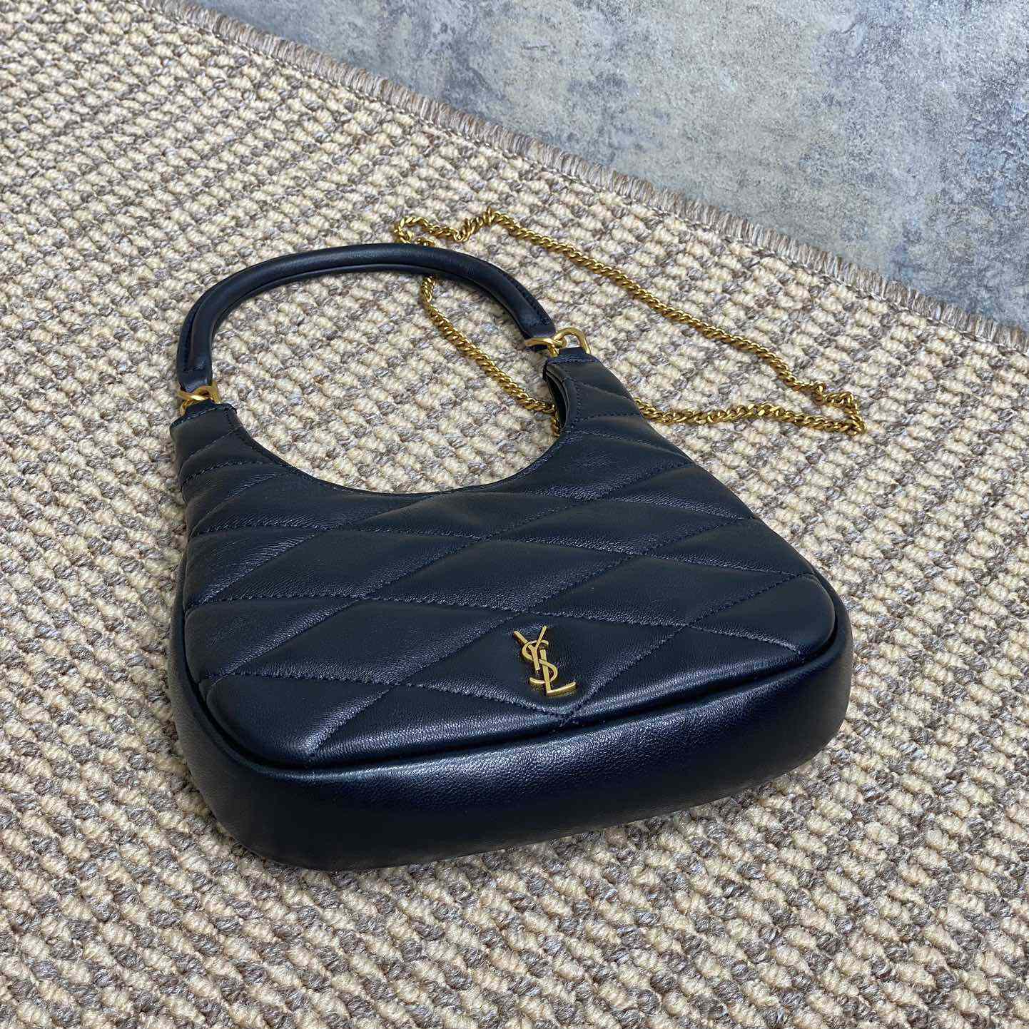 Saint Laurent Sade Hobo In Lambskin - DopestKickz