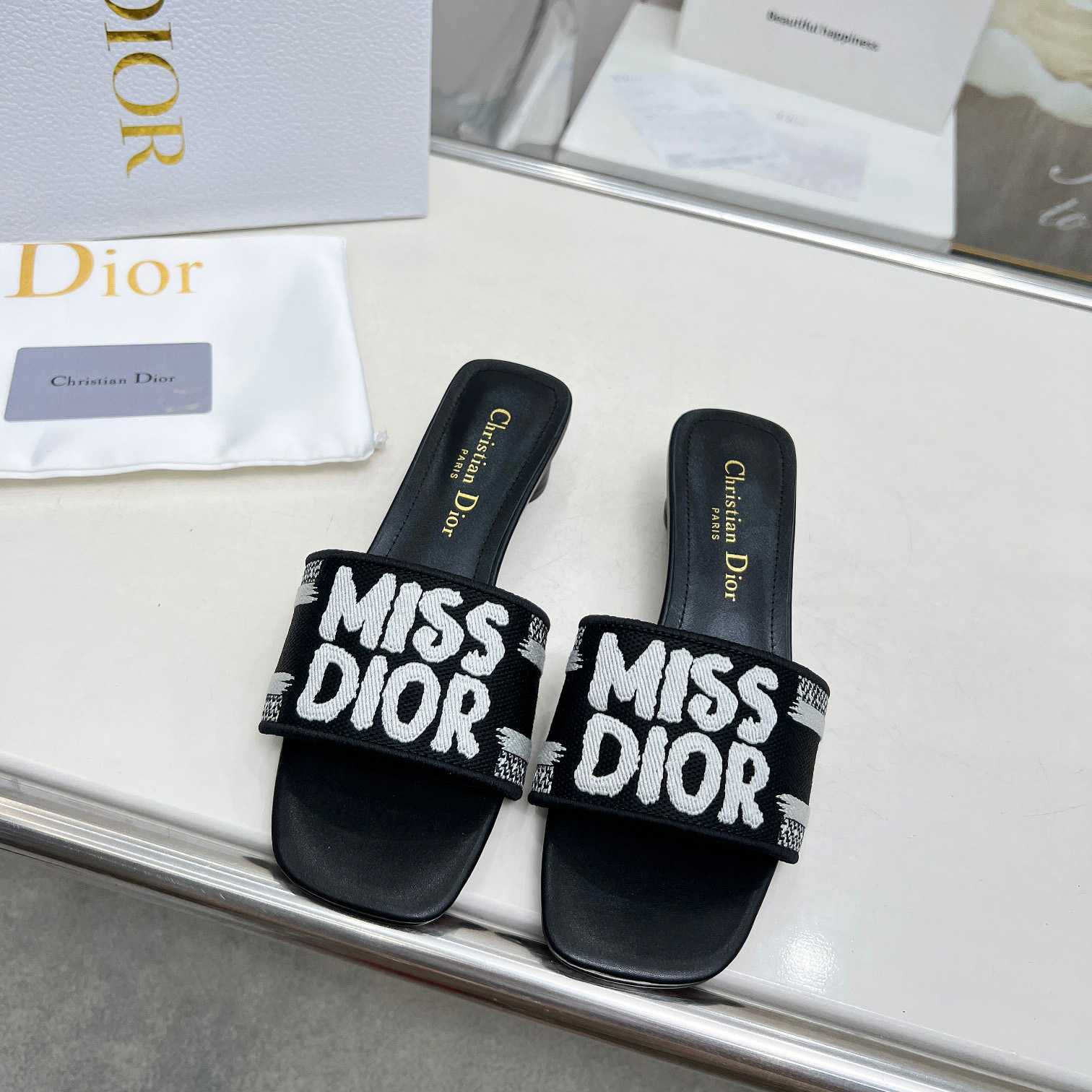 Dior Dway Heeled Slide - DopestKickz