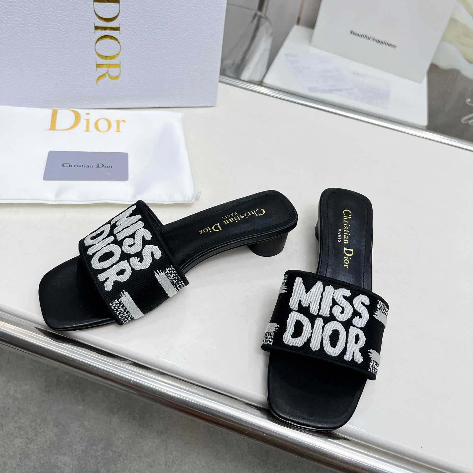 Dior Dway Heeled Slide - DopestKickz