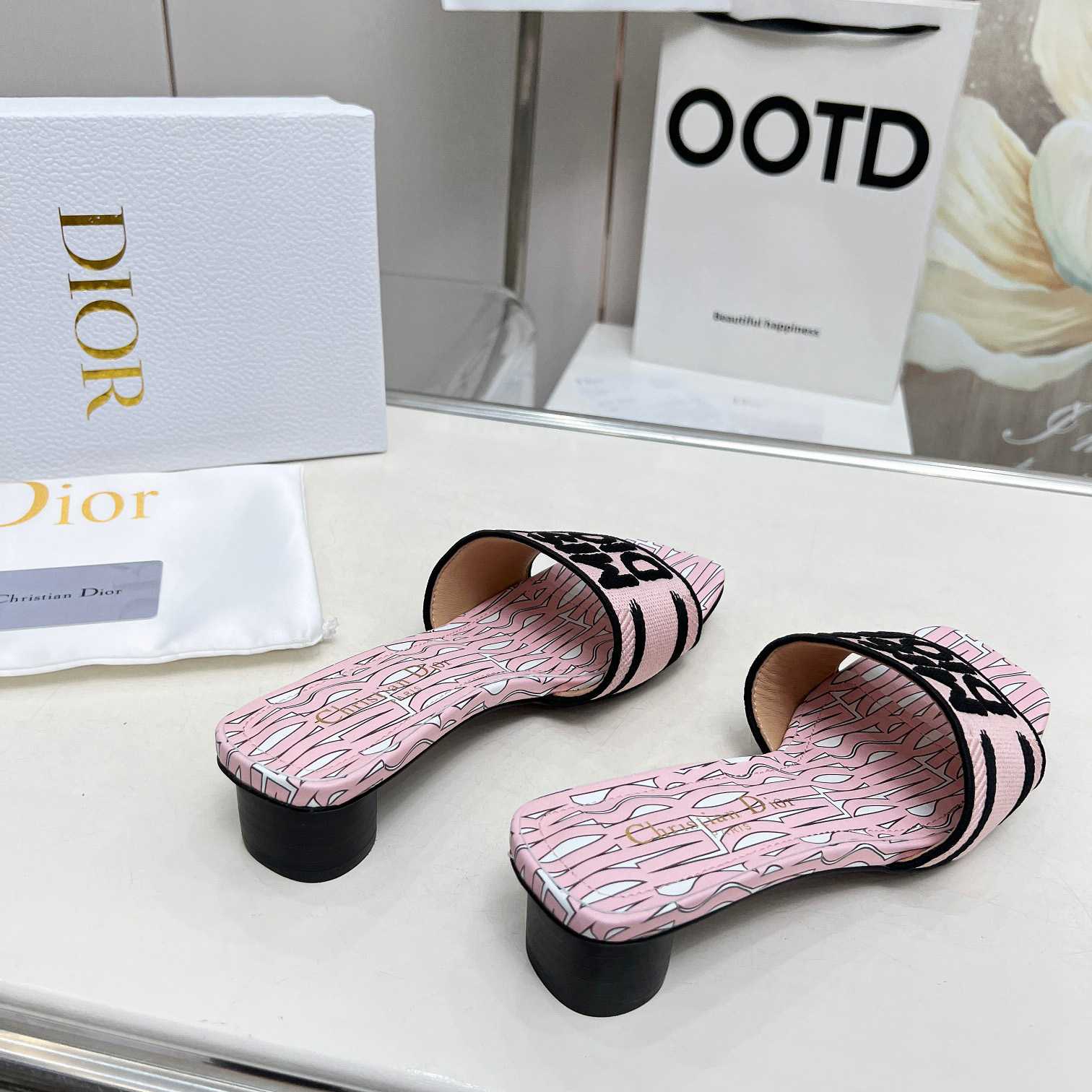 Dior Dway Heeled Slide - DopestKickz