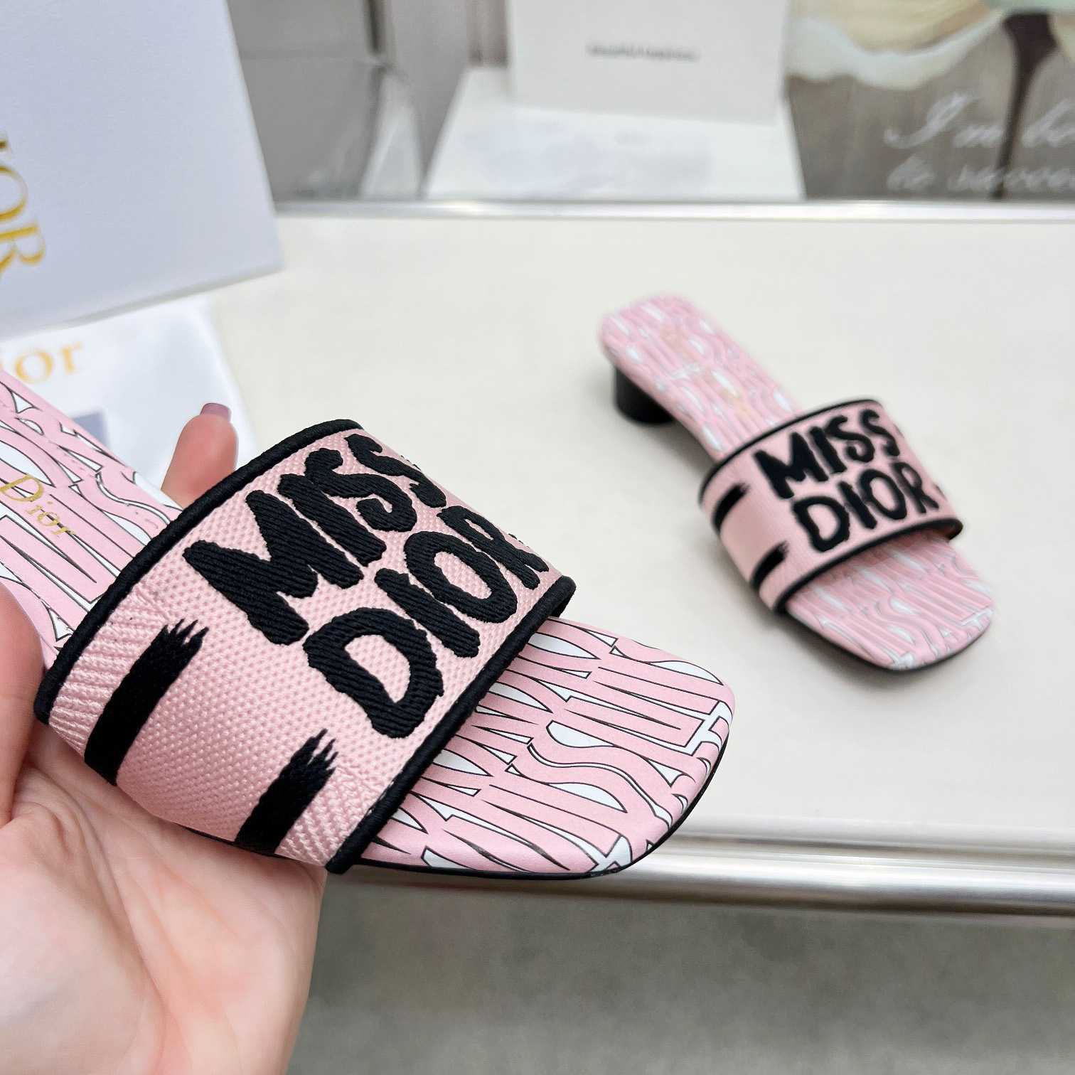 Dior Dway Heeled Slide - DopestKickz