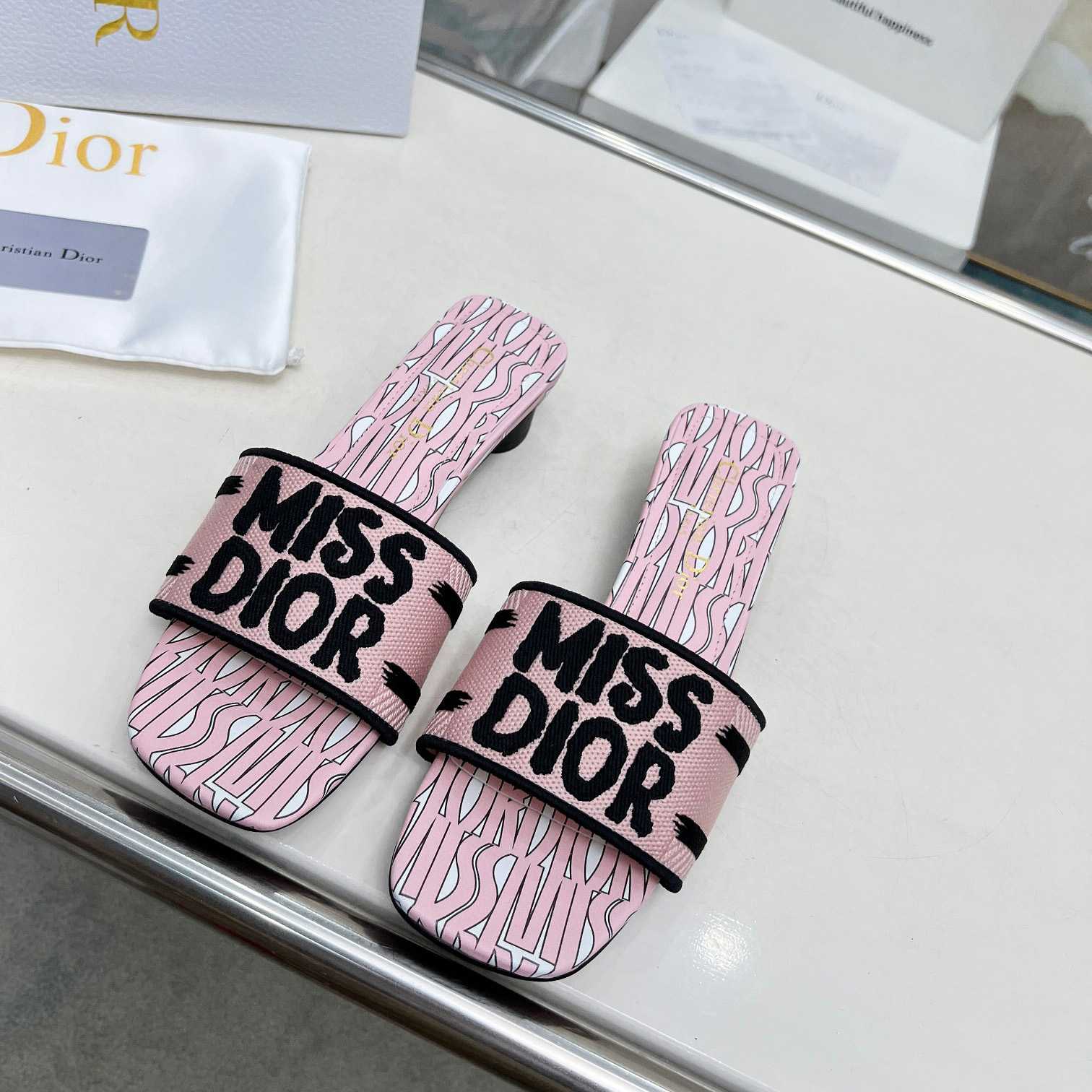 Dior Dway Heeled Slide - DopestKickz