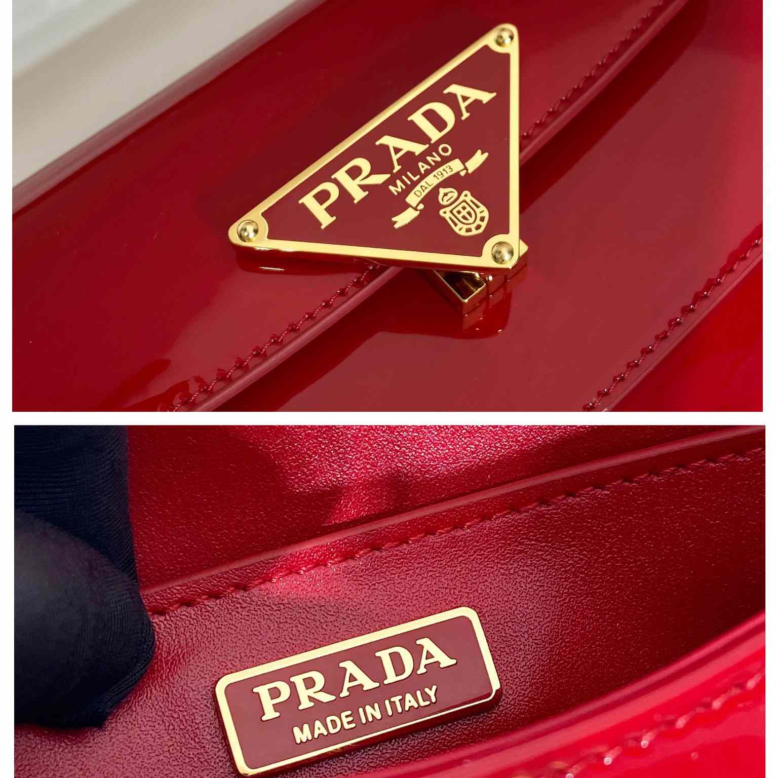 Prada Brushed Leather Shoulder Bag （24-11-4cm） - DopestKickz