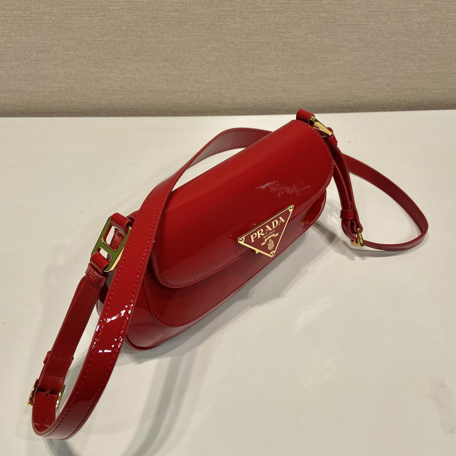 Prada Brushed Leather Shoulder Bag （24-11-4cm） - DopestKickz