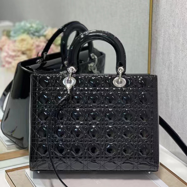 Dior Lady Dior Large Top Handle Bag  (32-25-11cm) - DopestKickz