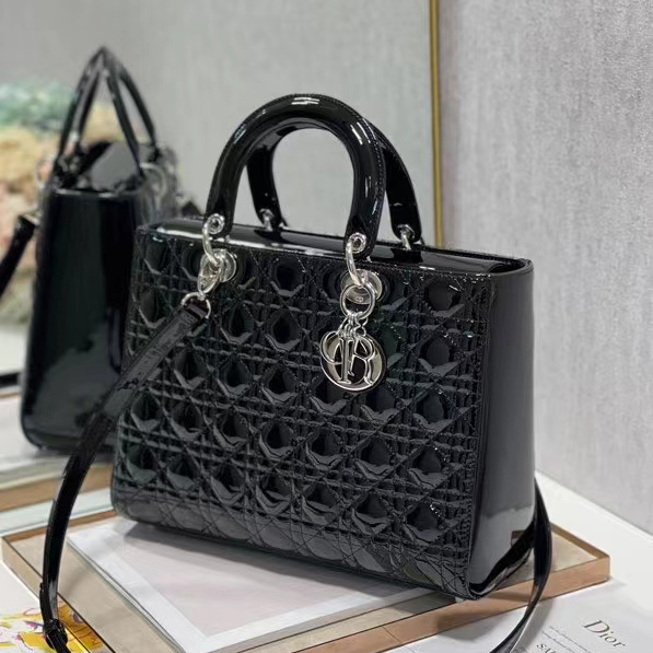 Dior Lady Dior Large Top Handle Bag  (32-25-11cm) - DopestKickz