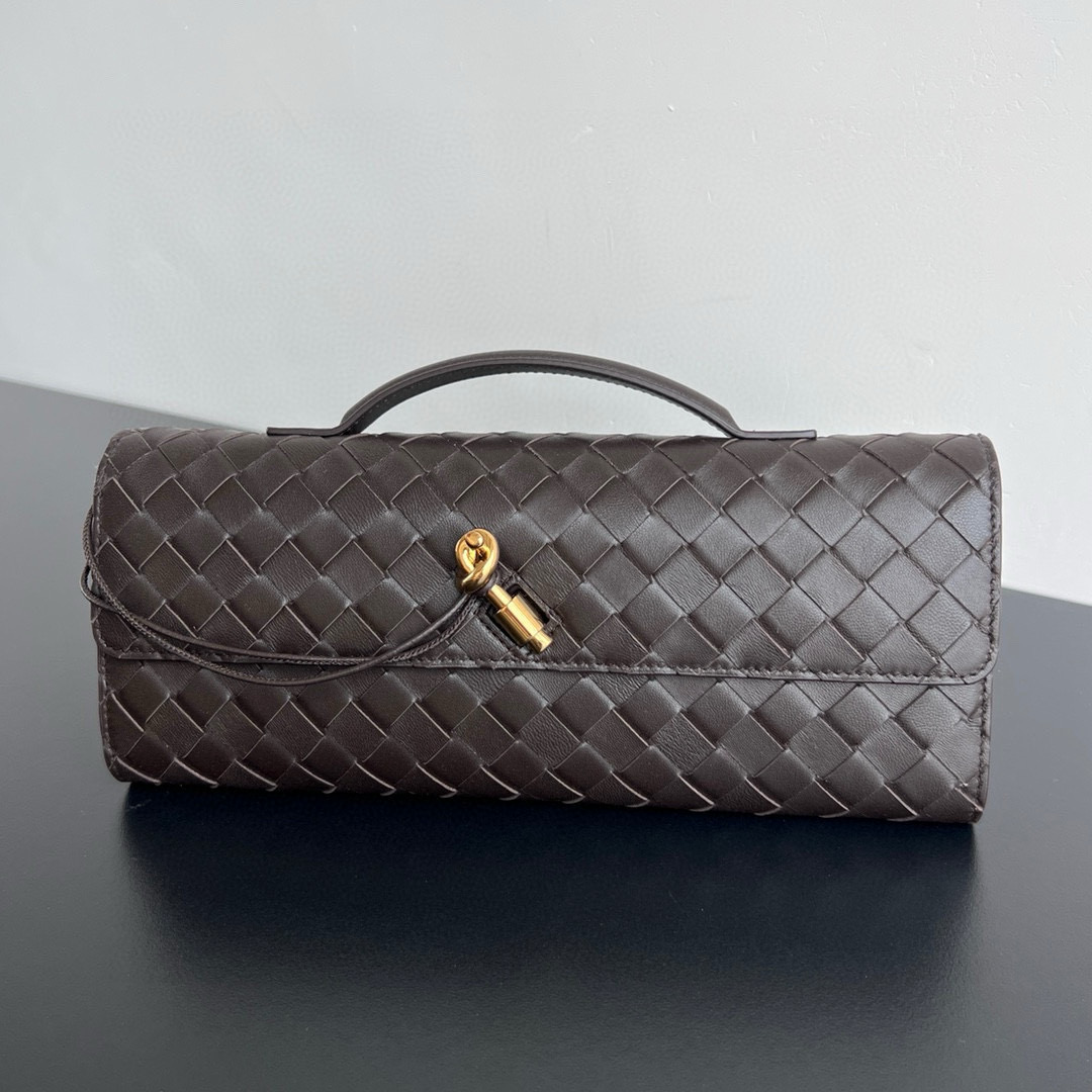 Bottega Veneta Long Clutch Andiamo With Handle - DopestKickz