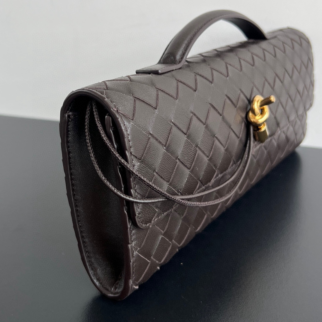 Bottega Veneta Long Clutch Andiamo With Handle - DopestKickz