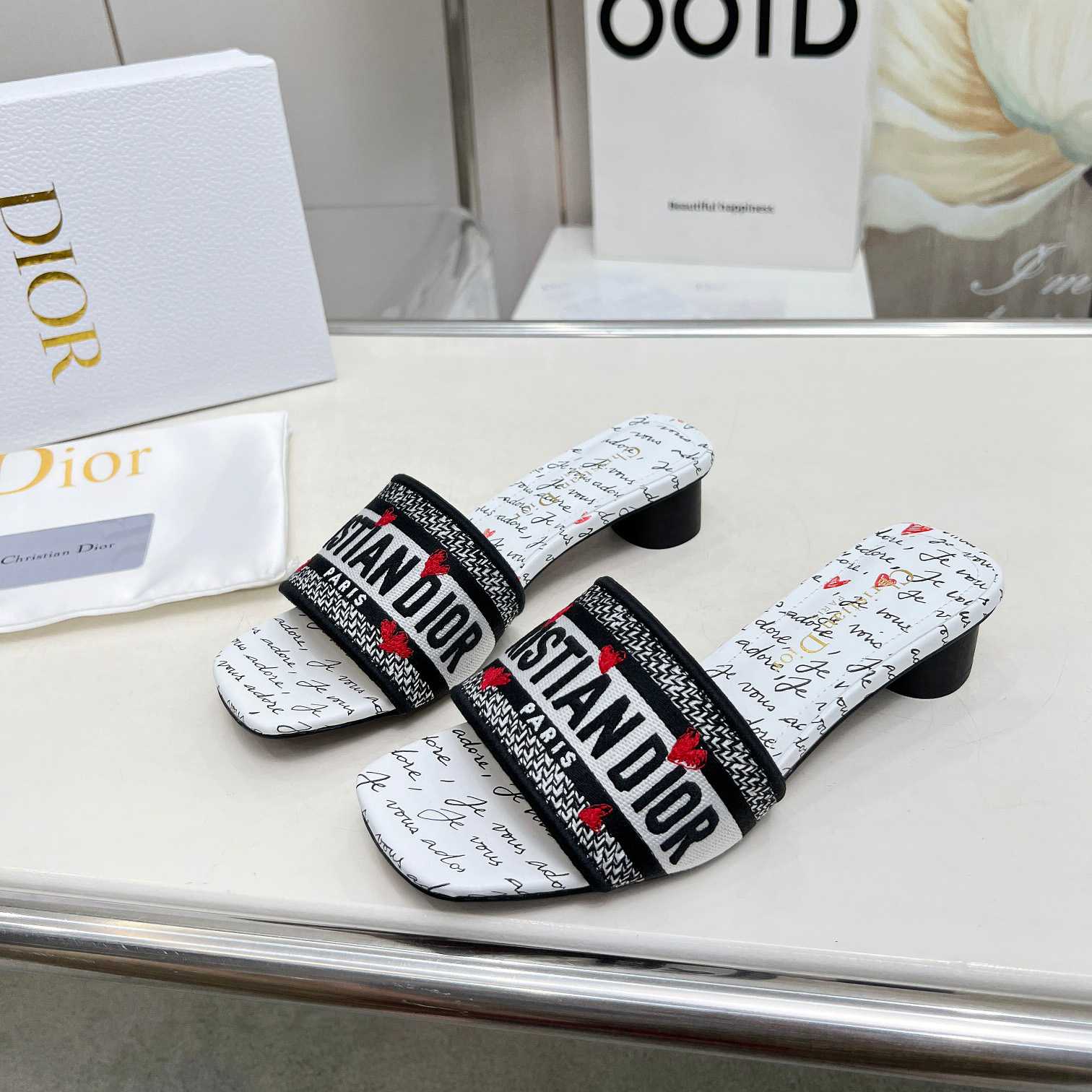 Dior Dway Heeled Slide - DopestKickz