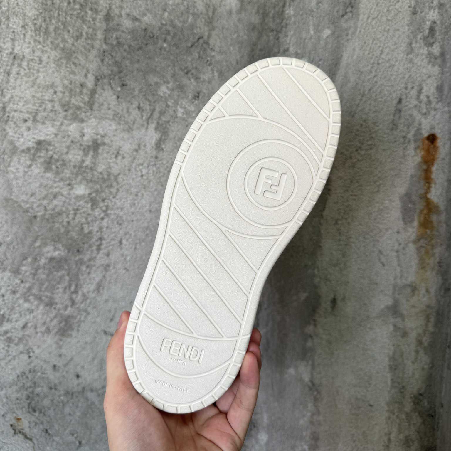 Fendi Match Canvas And White Suede Platform Low-tops - DopestKickz