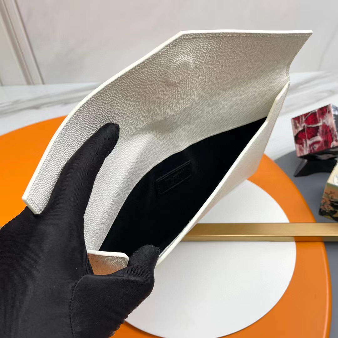 Saint Laurent Medium Monogram Clutch   - DopestKickz