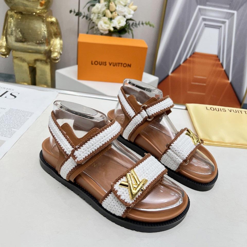 Louis Vuitton LV Sunset Flat Comfort Sandal    - DopestKickz