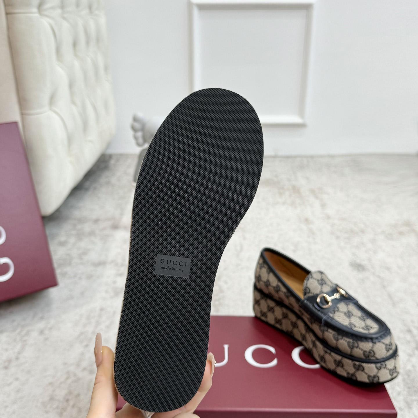 Gucci Women's Horsebit Wedge Loafer - DopestKickz