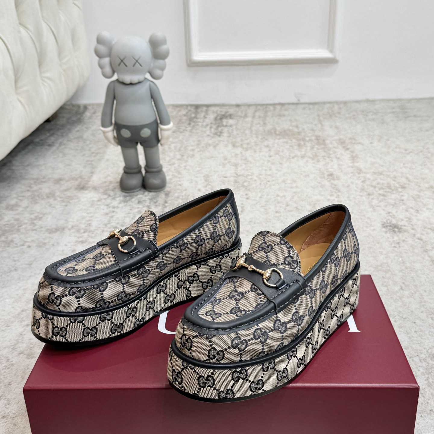 Gucci Women's Horsebit Wedge Loafer - DopestKickz