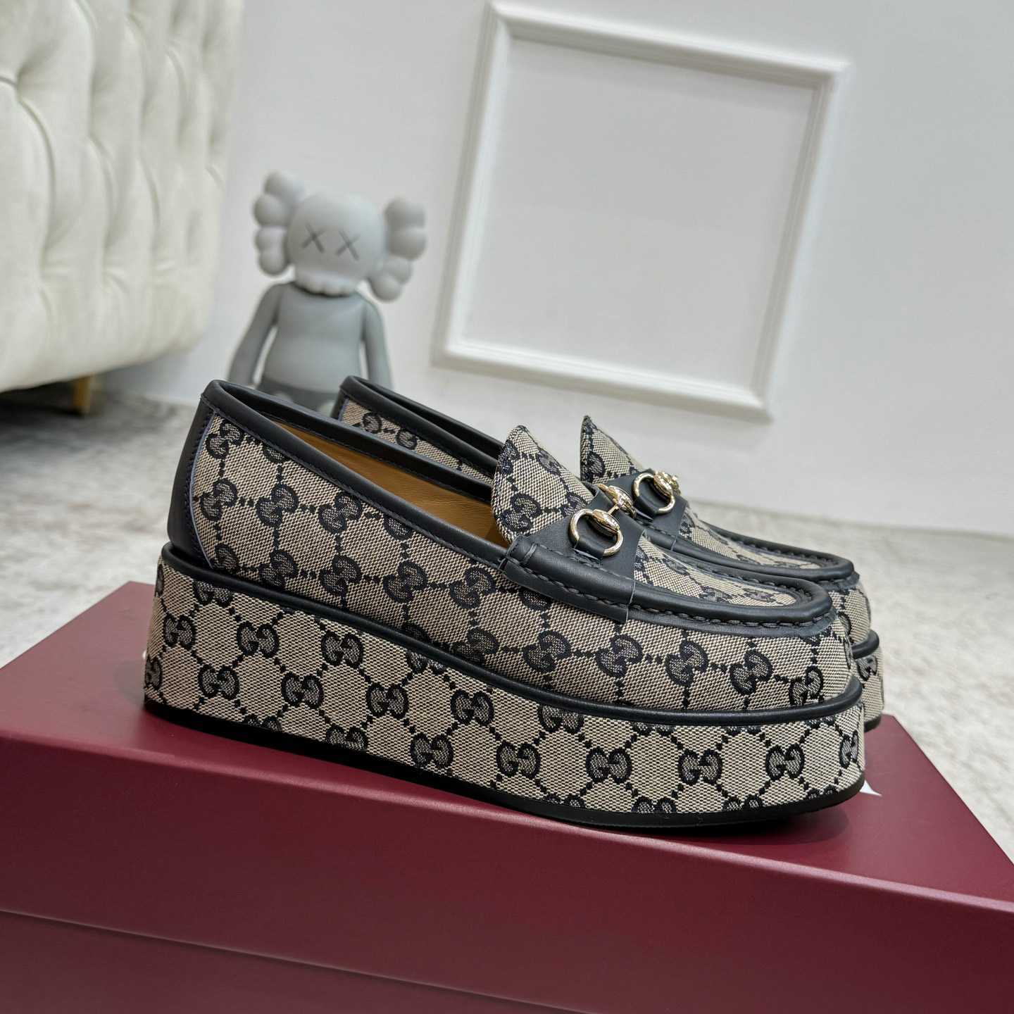 Gucci Women's Horsebit Wedge Loafer - DopestKickz