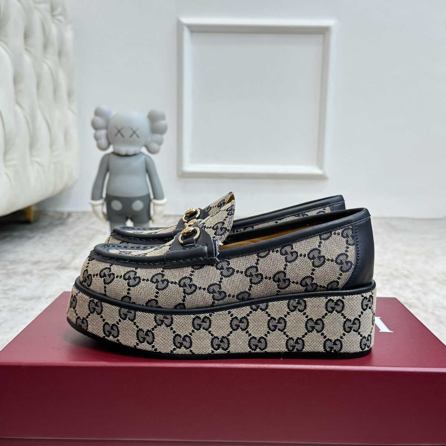 Gucci Women's Horsebit Wedge Loafer - DopestKickz