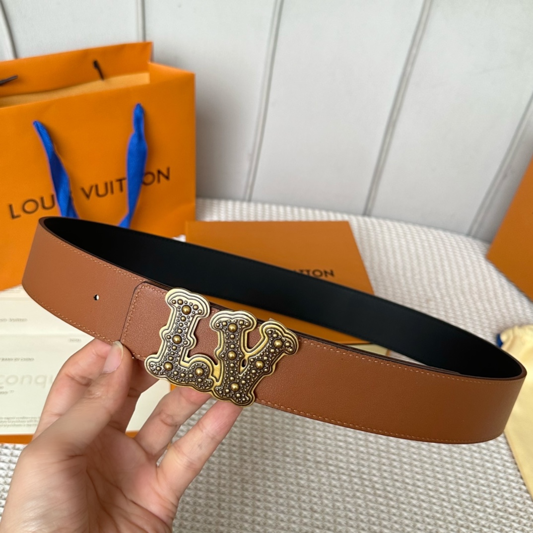 Louis Vuitto Reversible Belt - DopestKickz