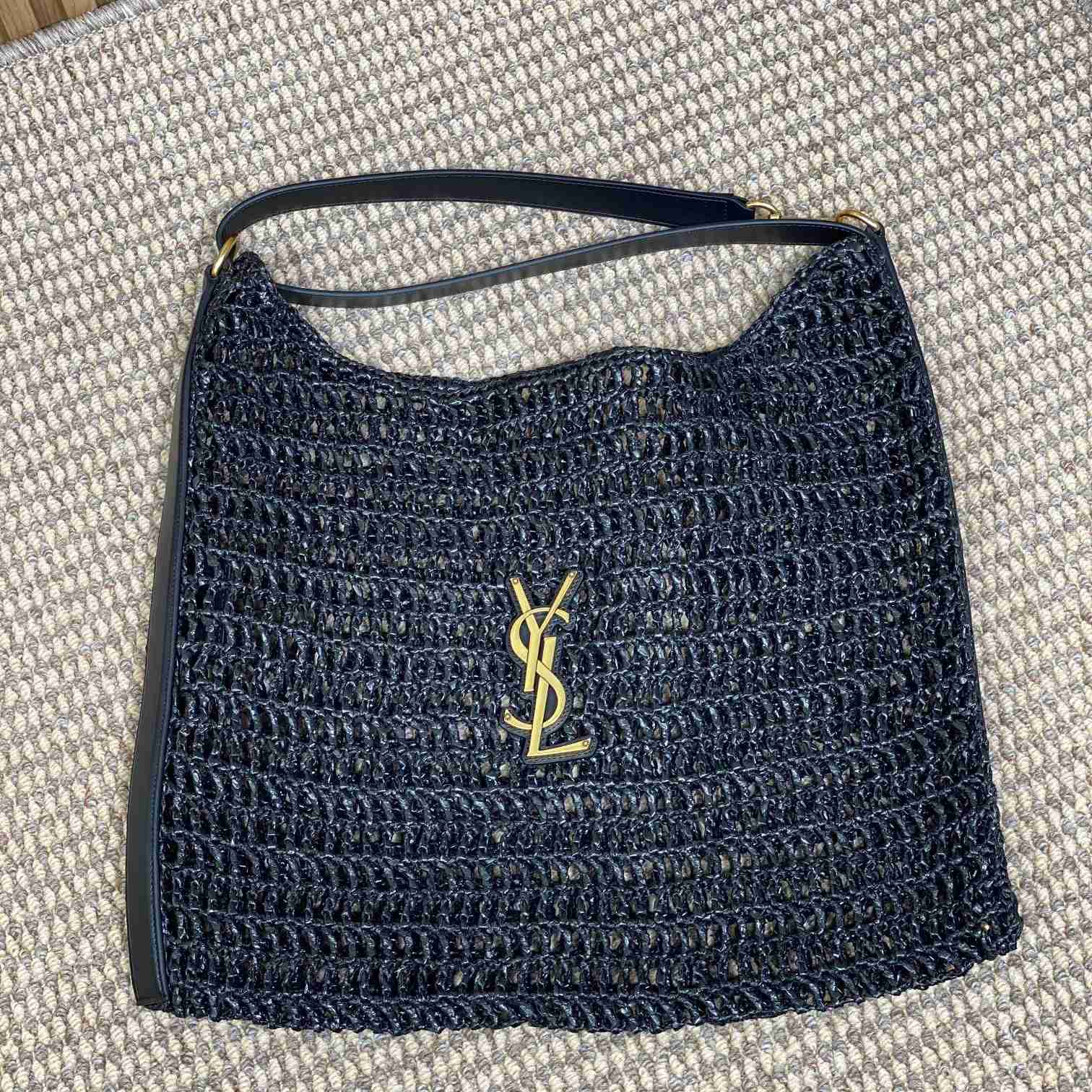 Saint Laurent Oxalis Bag In Raffia Macrame - DopestKickz