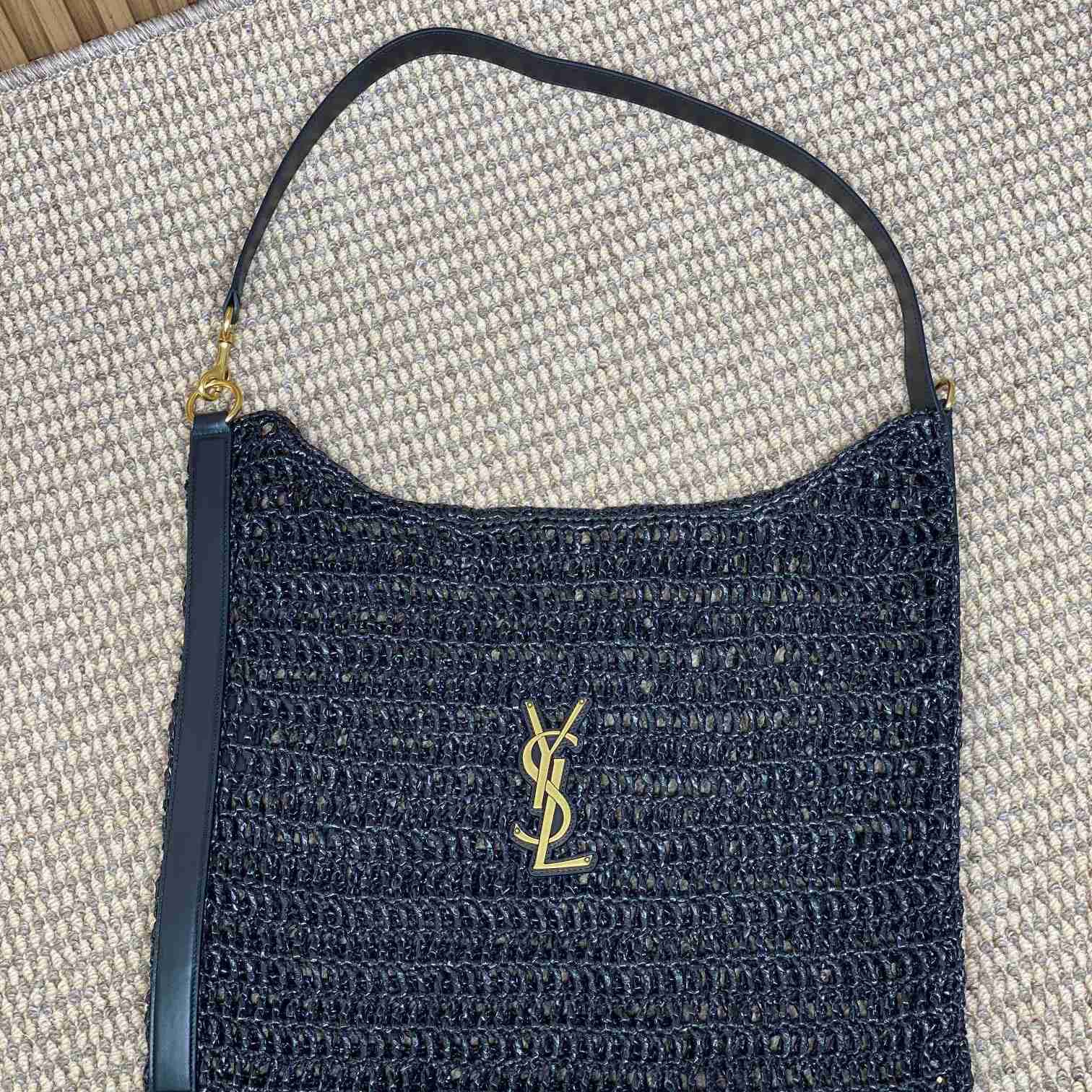 Saint Laurent Oxalis Bag In Raffia Macrame - DopestKickz